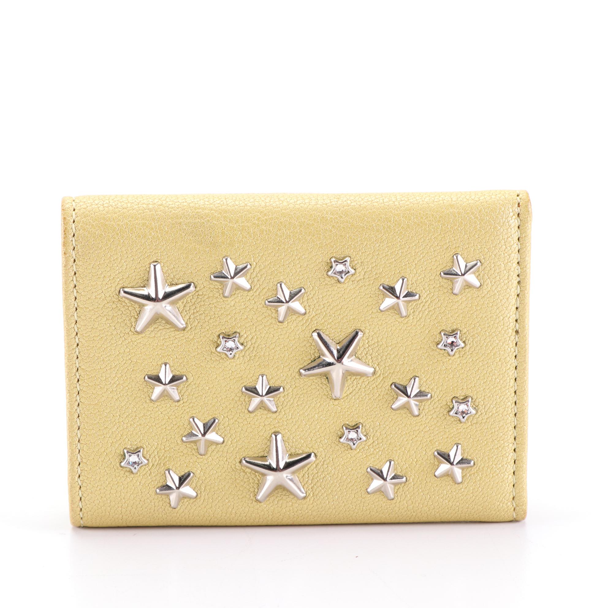Jimmy Choo Star Studded Leather Billfold
