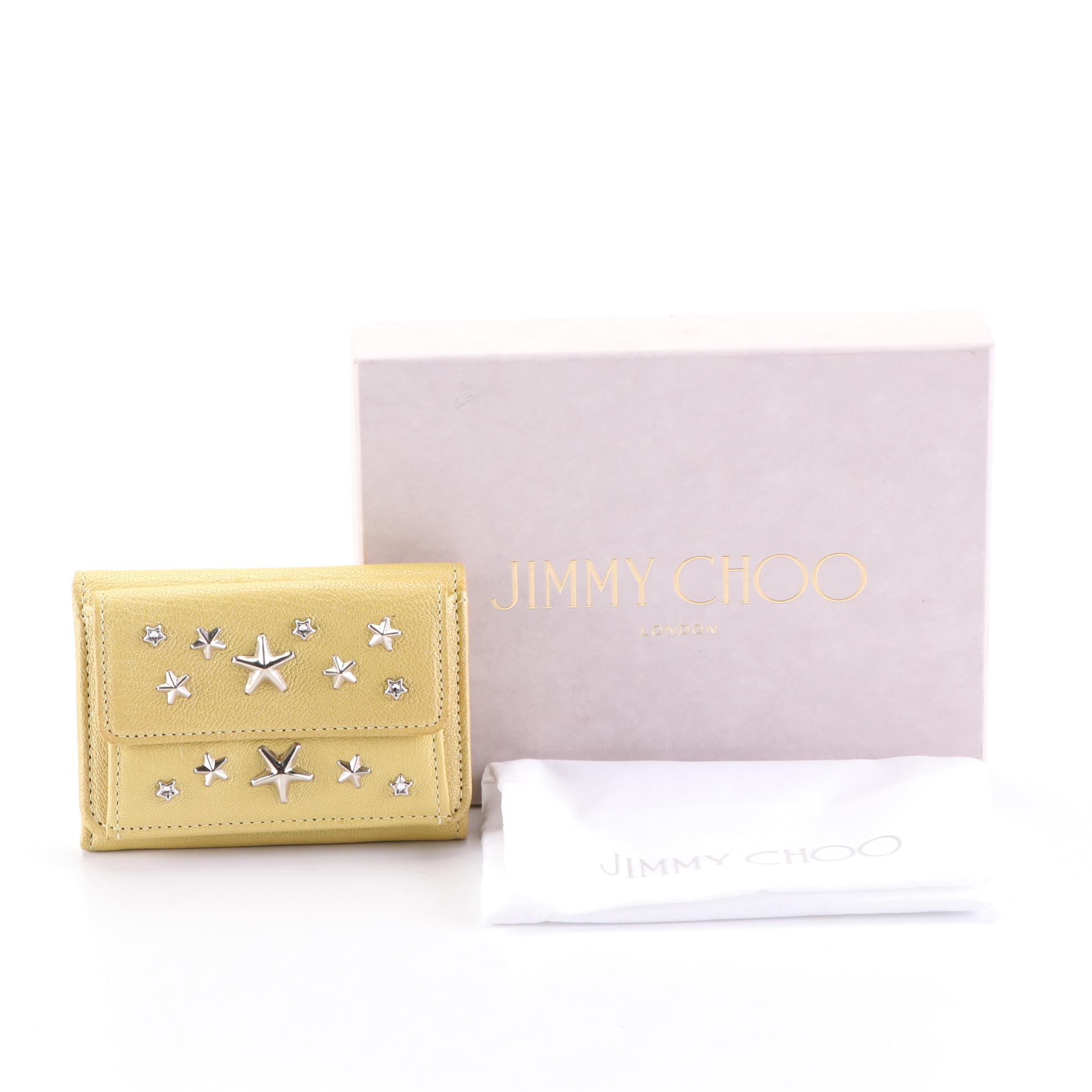 Jimmy Choo Star Studded Leather Billfold