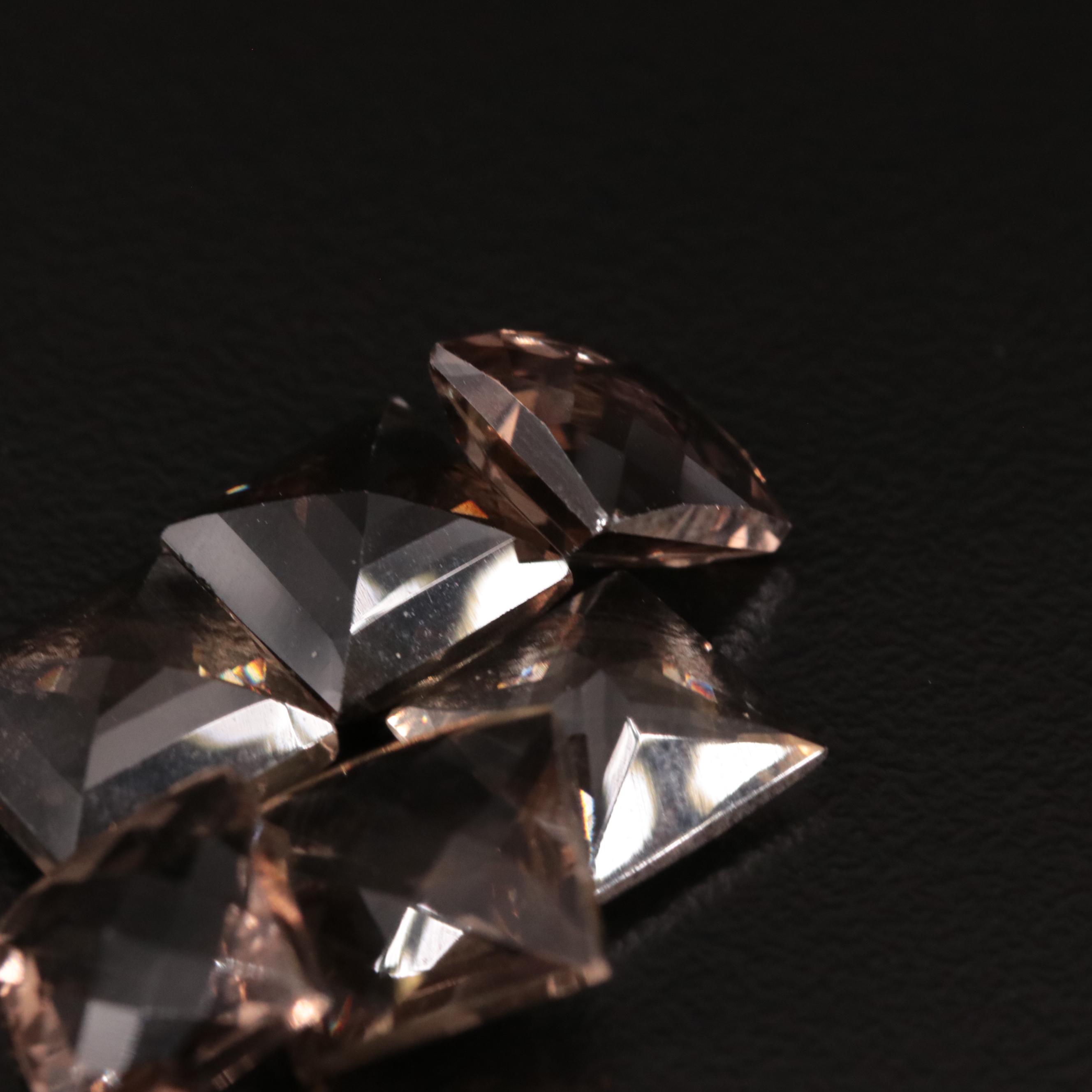 Loose 13.25 CTW Smoky Quartz Lot