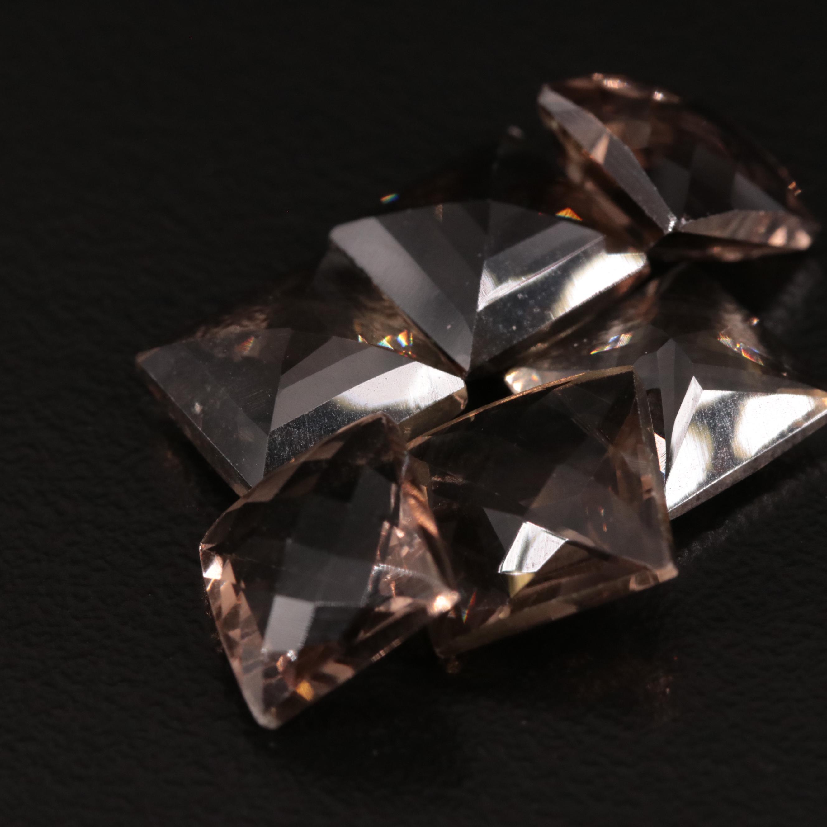 Loose 13.25 CTW Smoky Quartz Lot