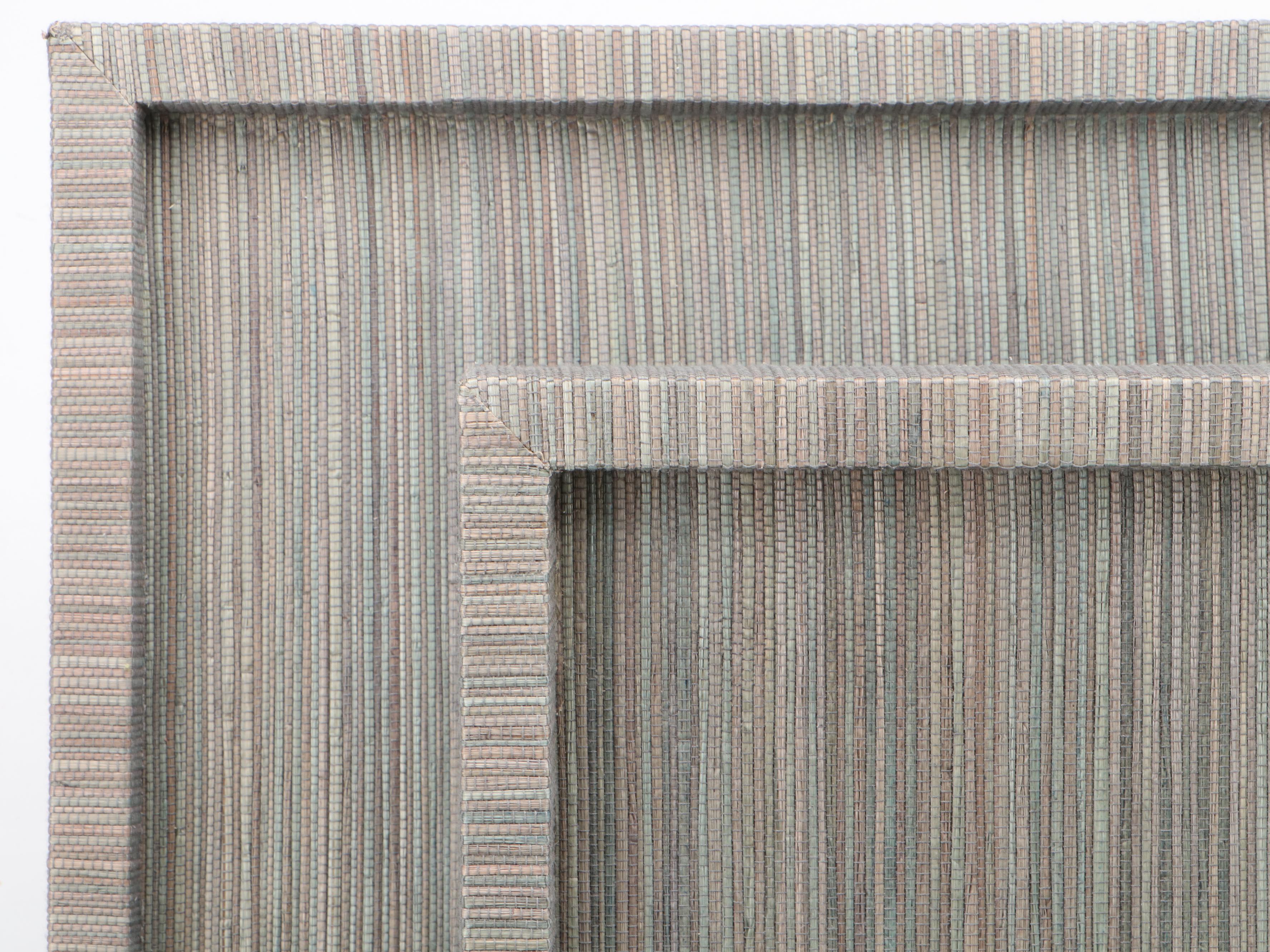 Green Seagrass Wrapped Trays, Mottled Glaze Stoneware Vases and More