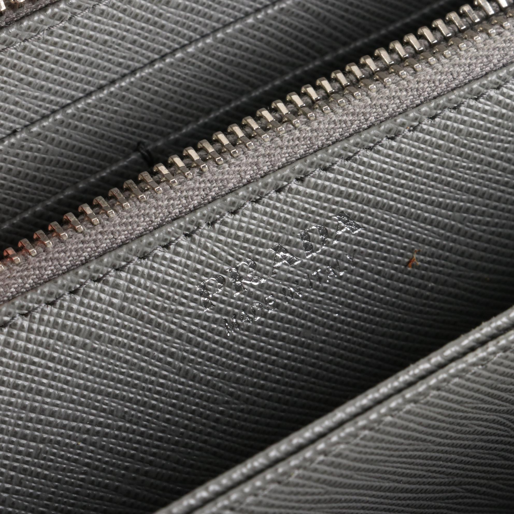 Prada Saffiano Leather Zip Wallet
