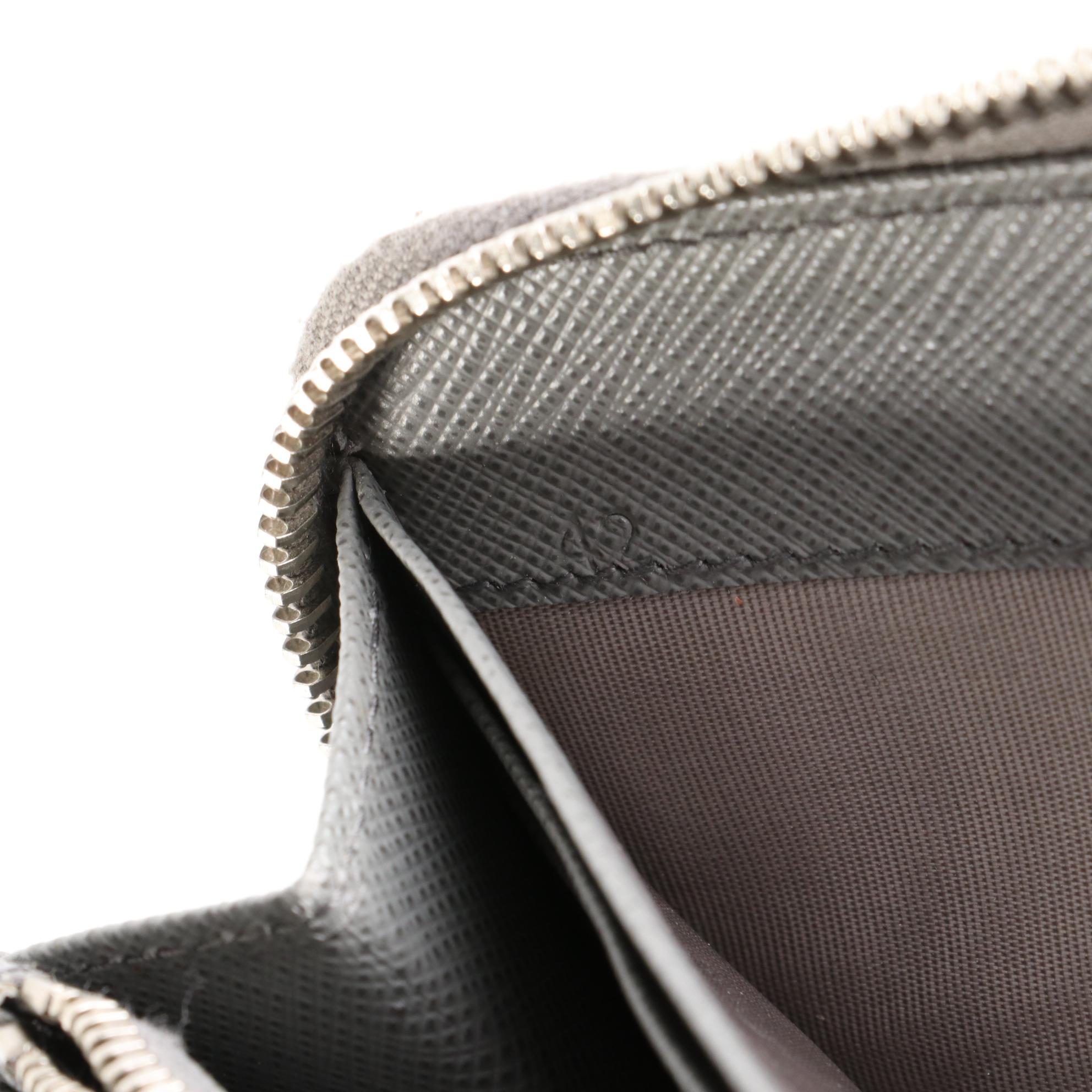 Prada Saffiano Leather Zip Wallet