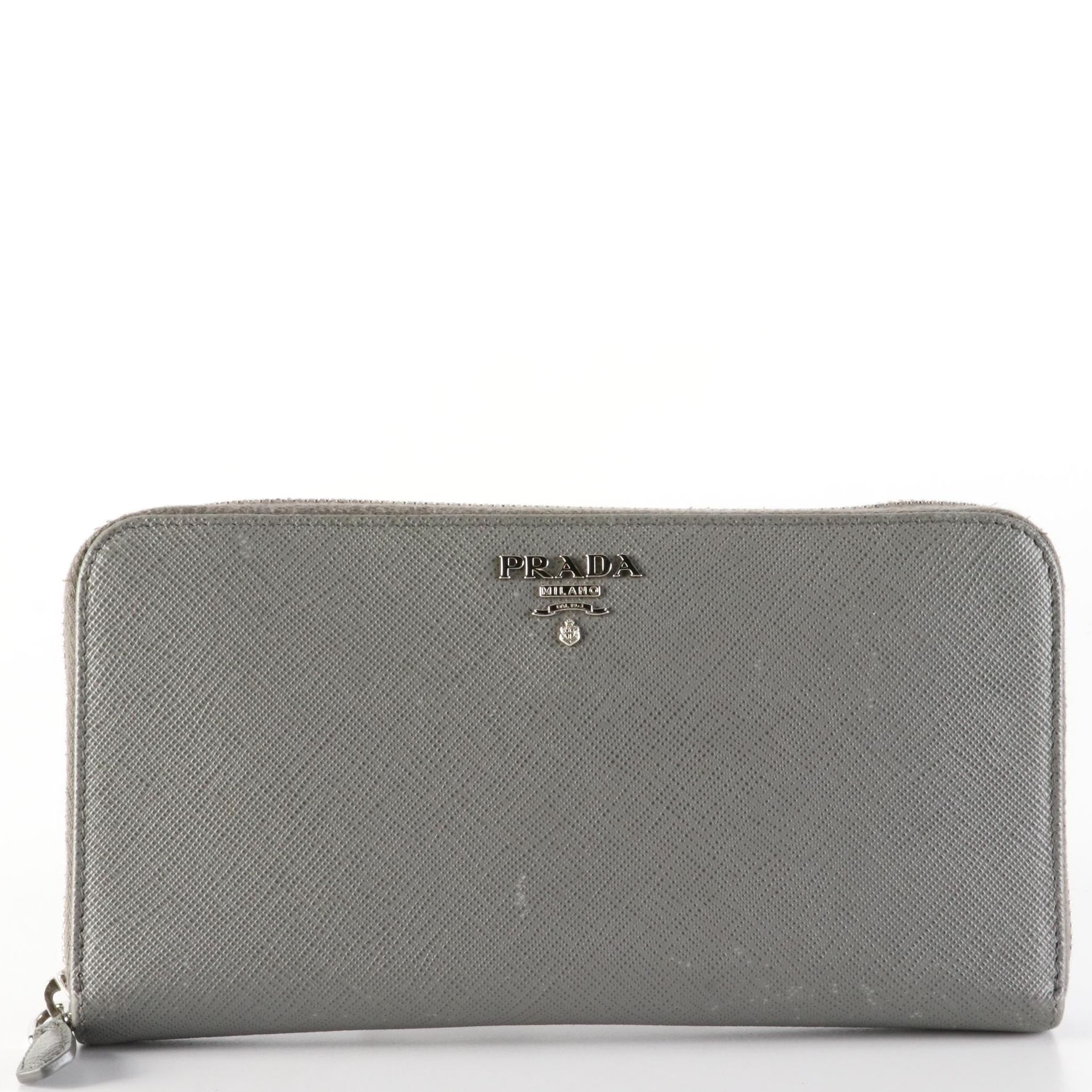 Prada Saffiano Leather Zip Wallet