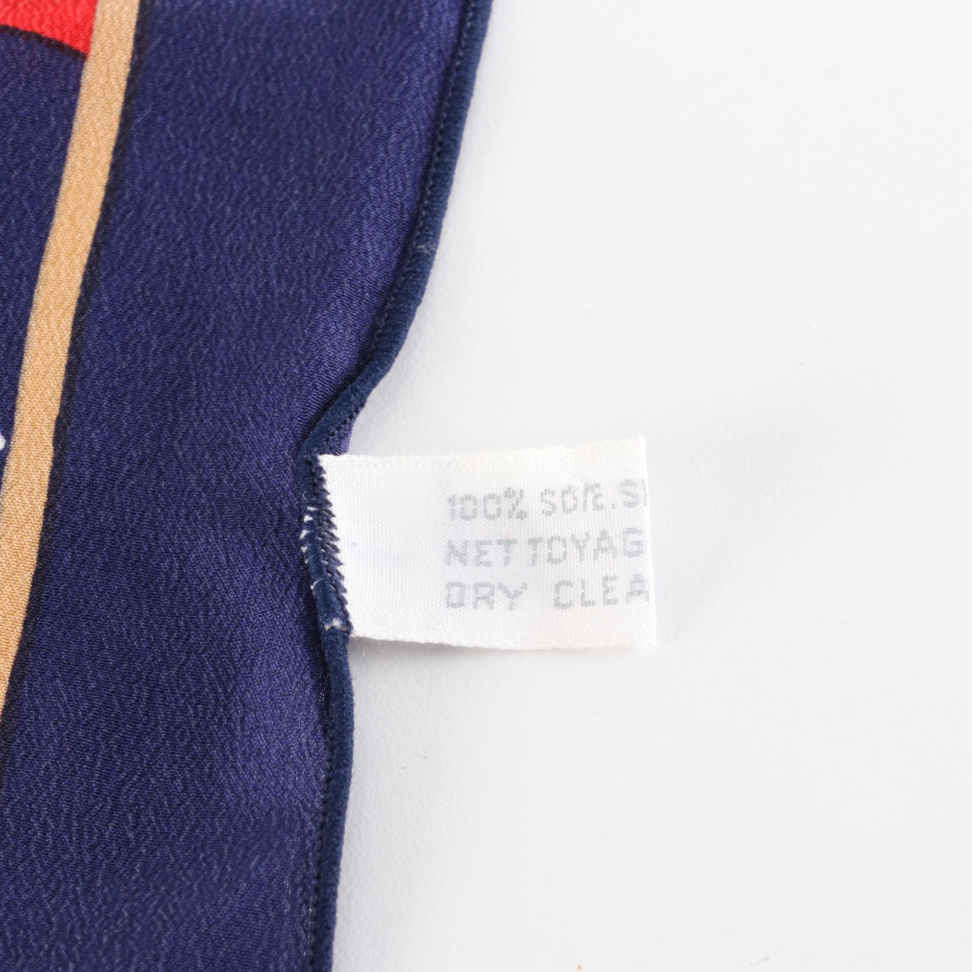 Christian Dior Floral Print Scarf 70 in Silk