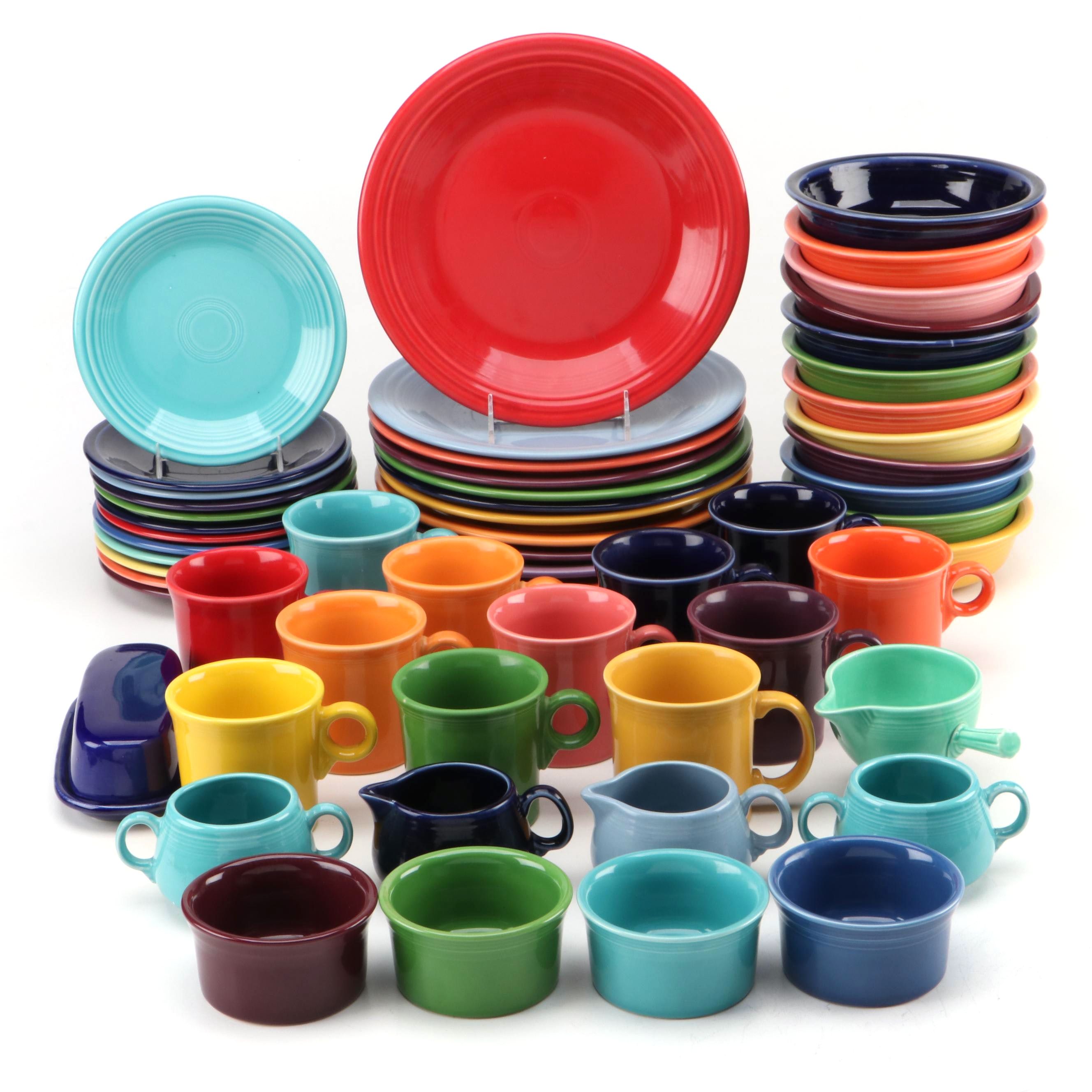 Homer Laughlin "Fiesta" Plates, Bowls, Cups and More