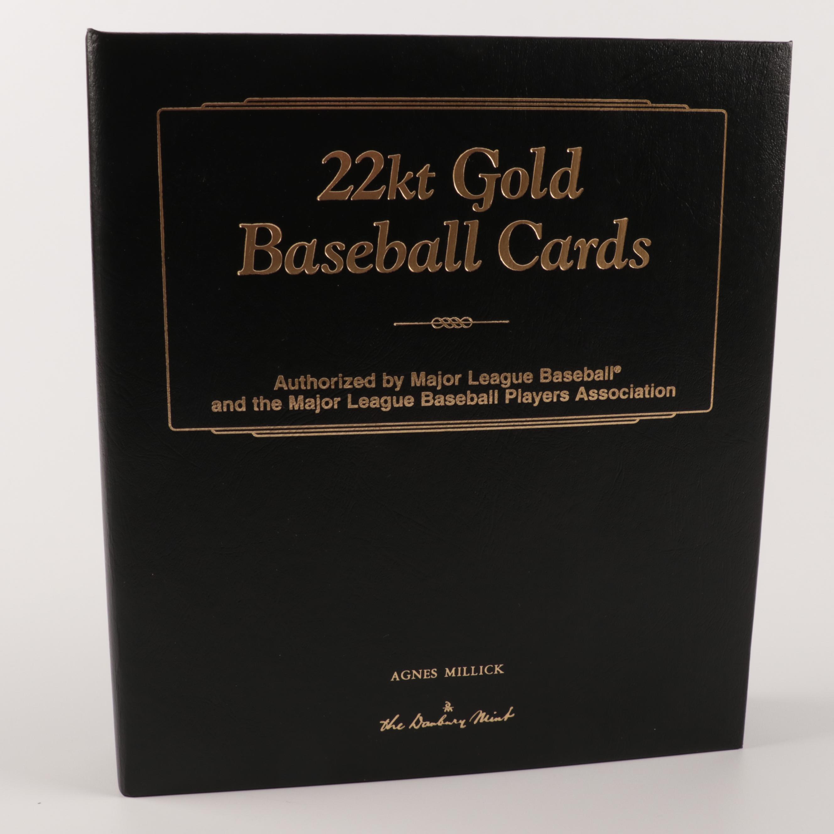 Danbury Mint 22K Baseball Cards with 1992 Topps Set and More Sports Memorabilia