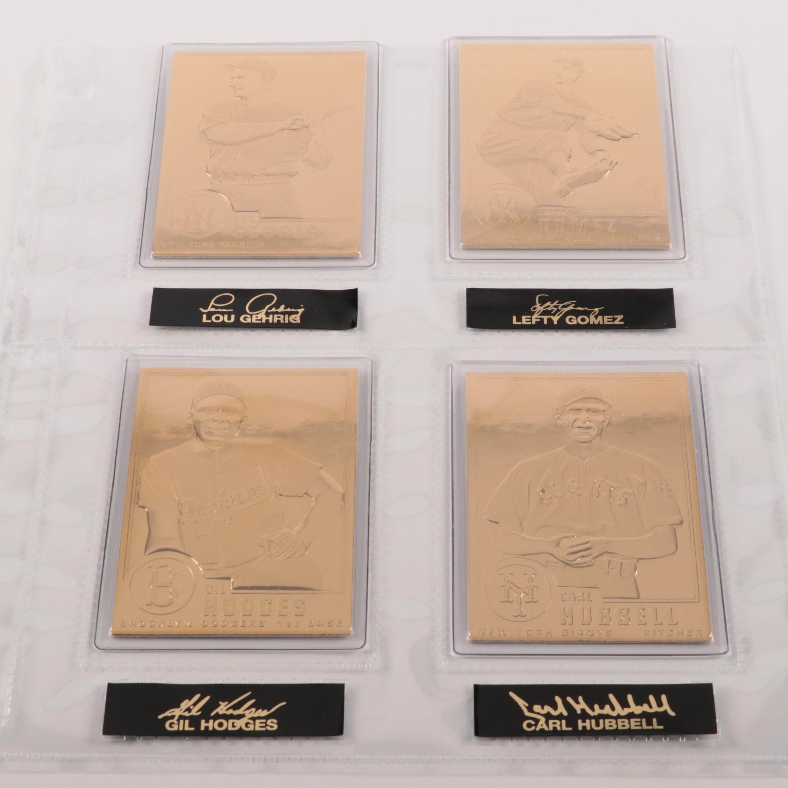 Danbury Mint 22K Baseball Cards with 1992 Topps Set and More Sports Memorabilia