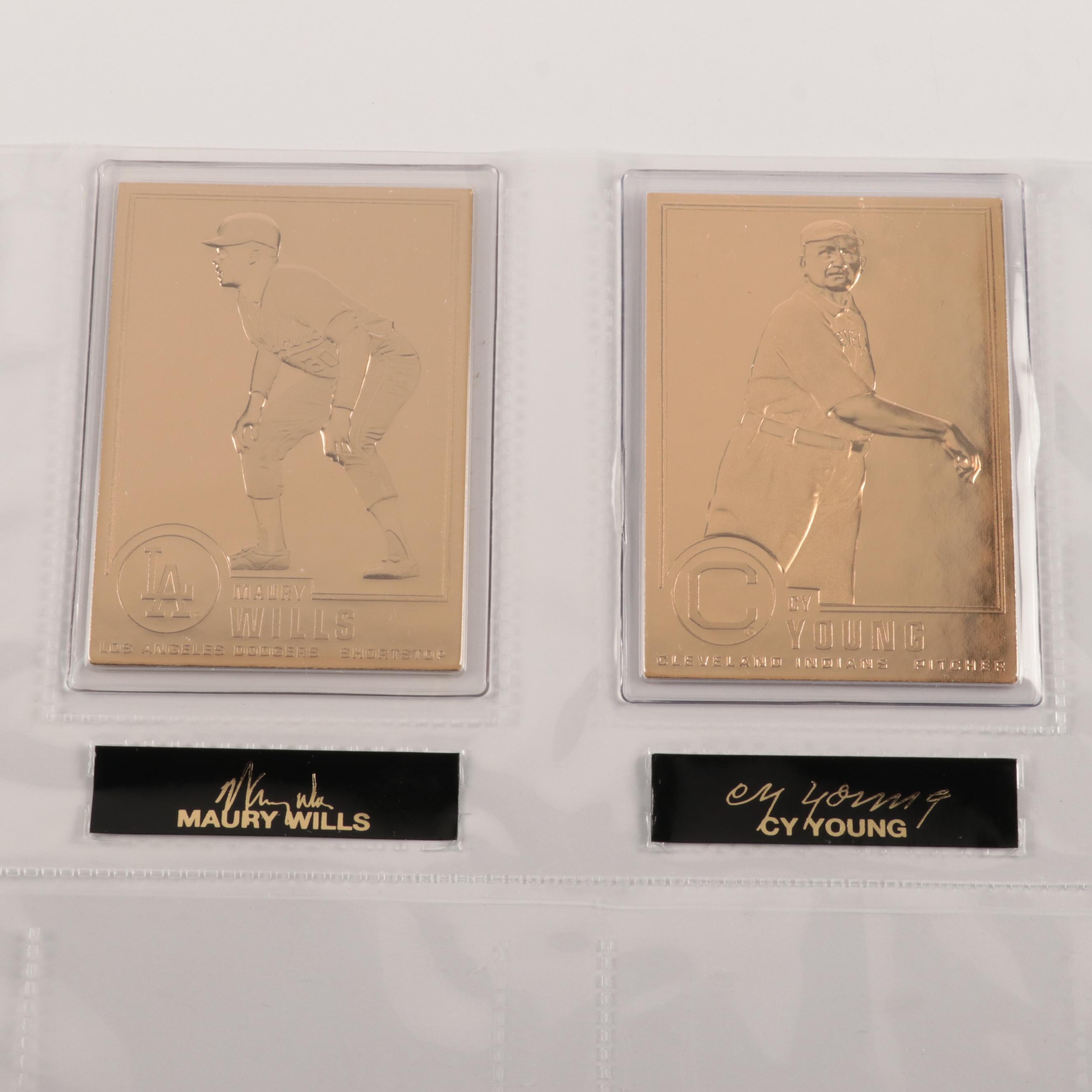 Danbury Mint 22K Baseball Cards with 1992 Topps Set and More Sports Memorabilia