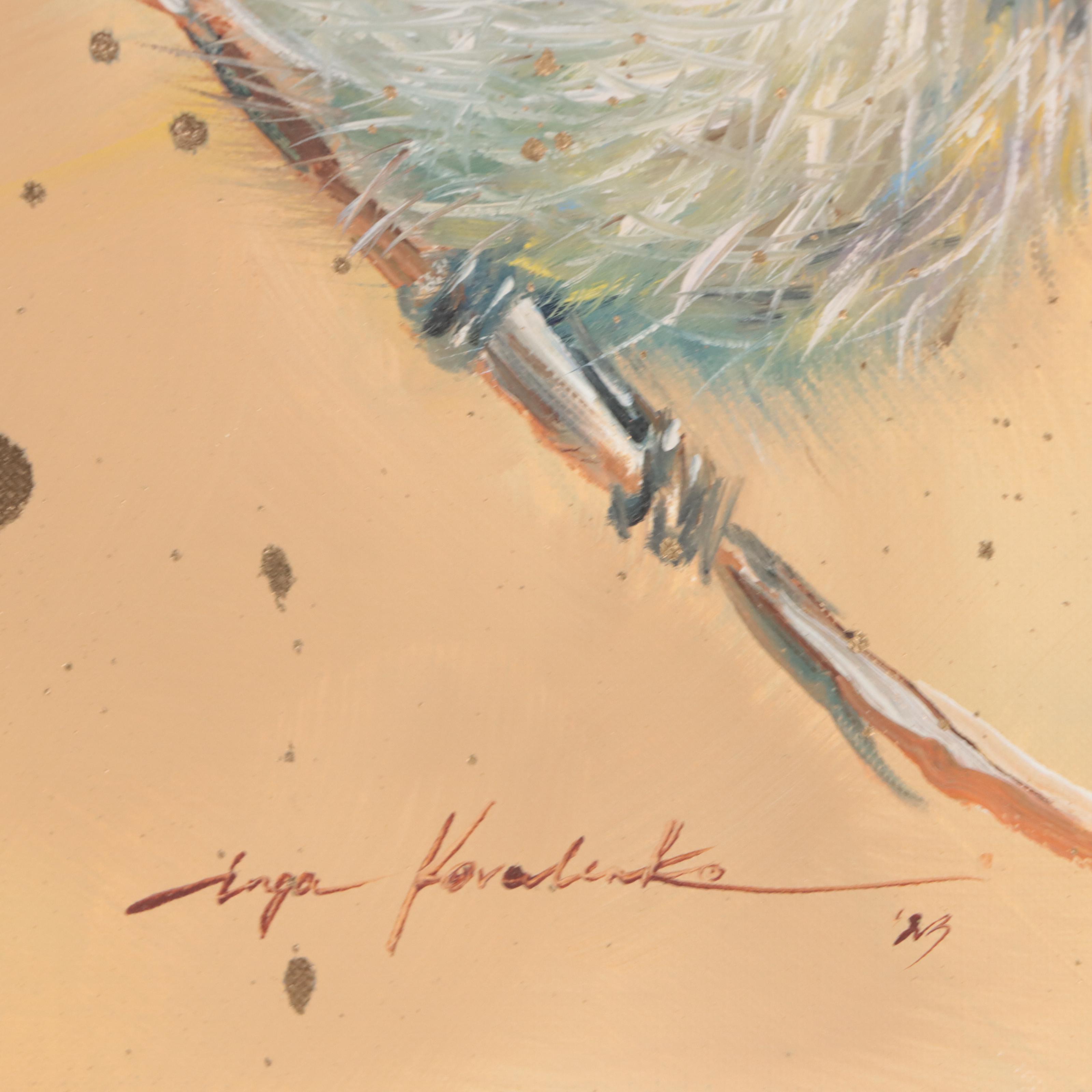 Inga Kovalenko Oil Painting of Bird, 2023