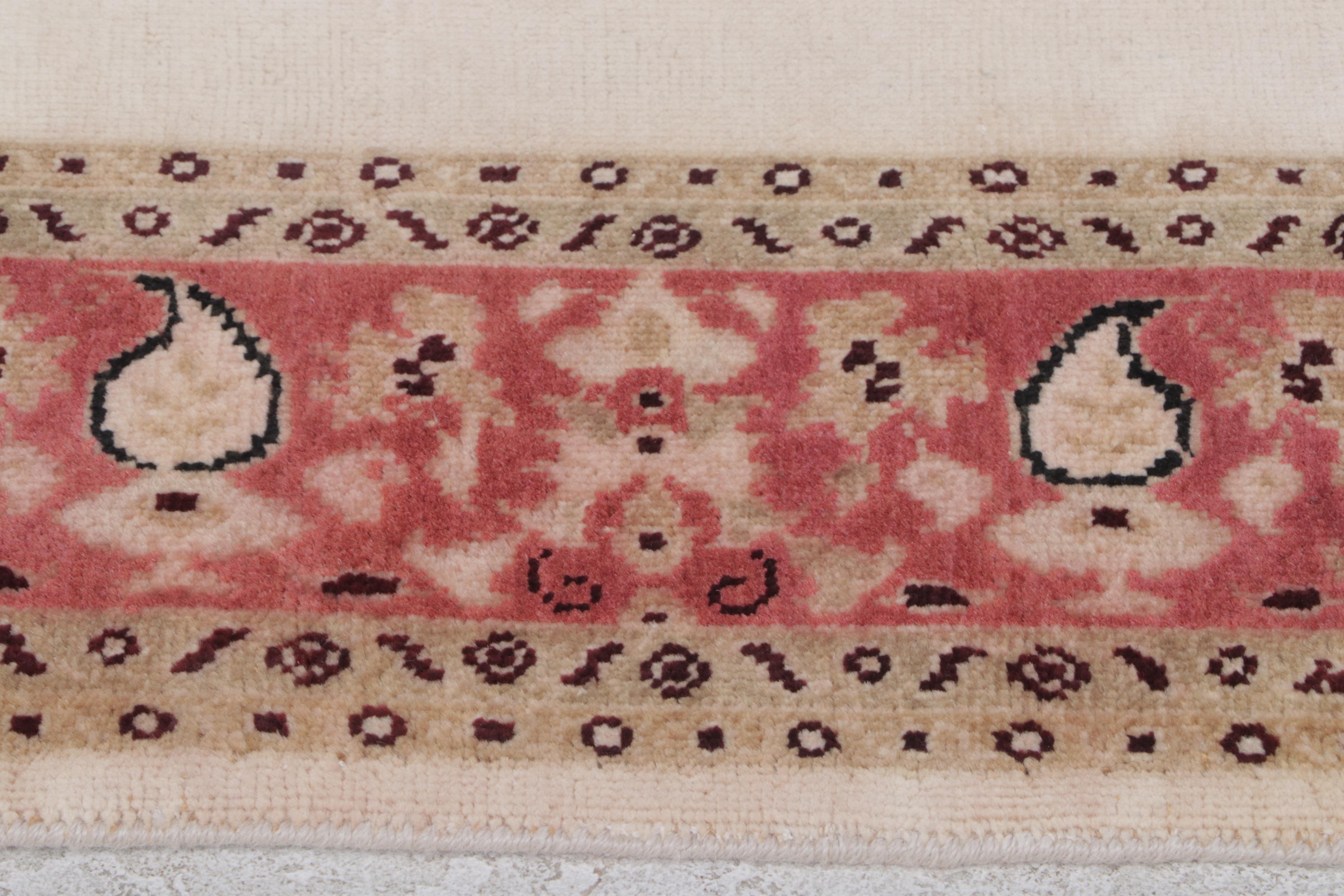 6'4 x 9'10 Hand-Knotted Indo-Persian Area Rug