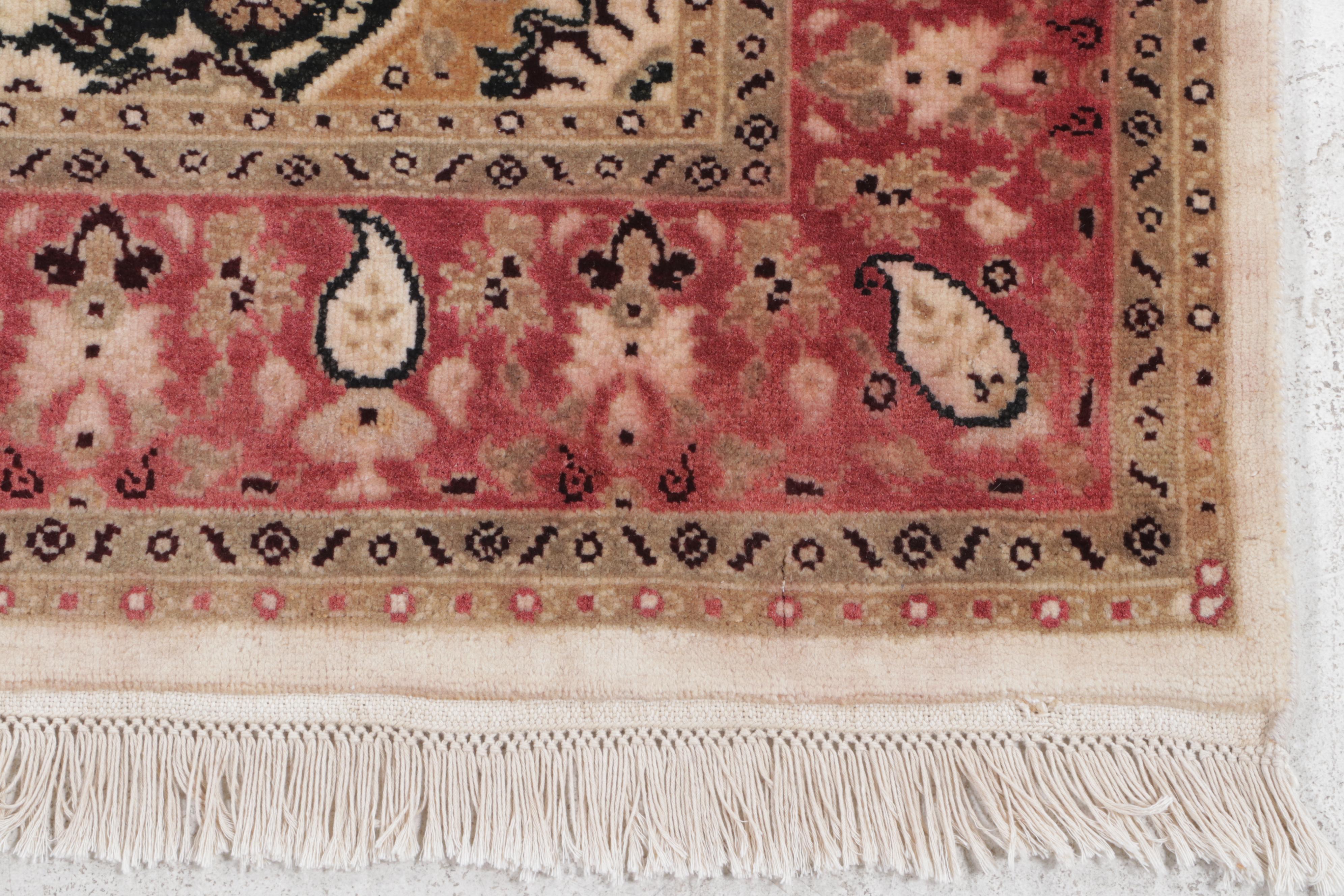 6'4 x 9'10 Hand-Knotted Indo-Persian Area Rug