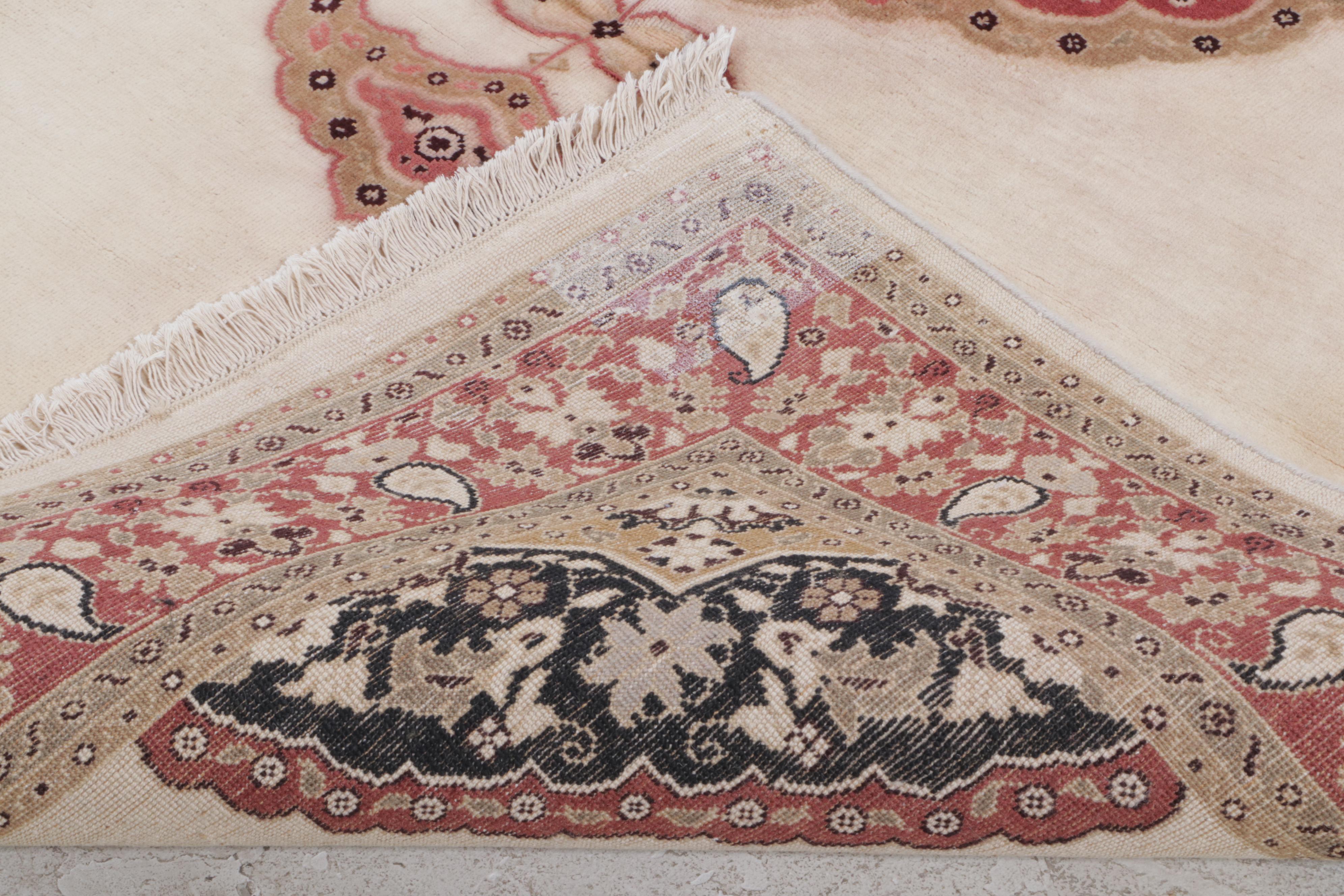 6'4 x 9'10 Hand-Knotted Indo-Persian Area Rug