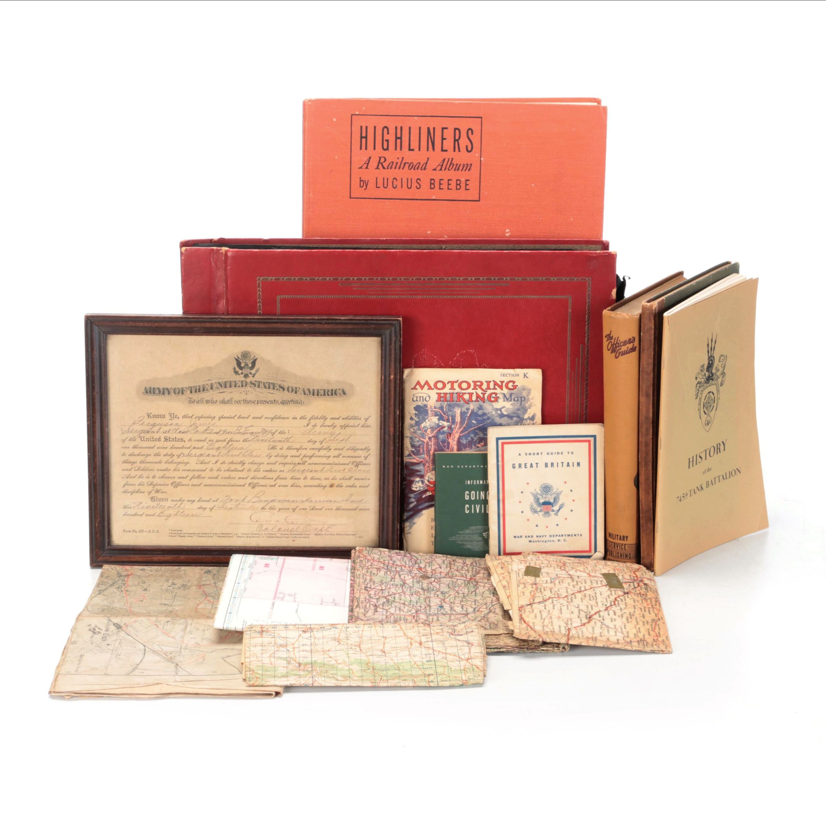 World War II German Maps, Photographs, Pamphlets and More Ephemera