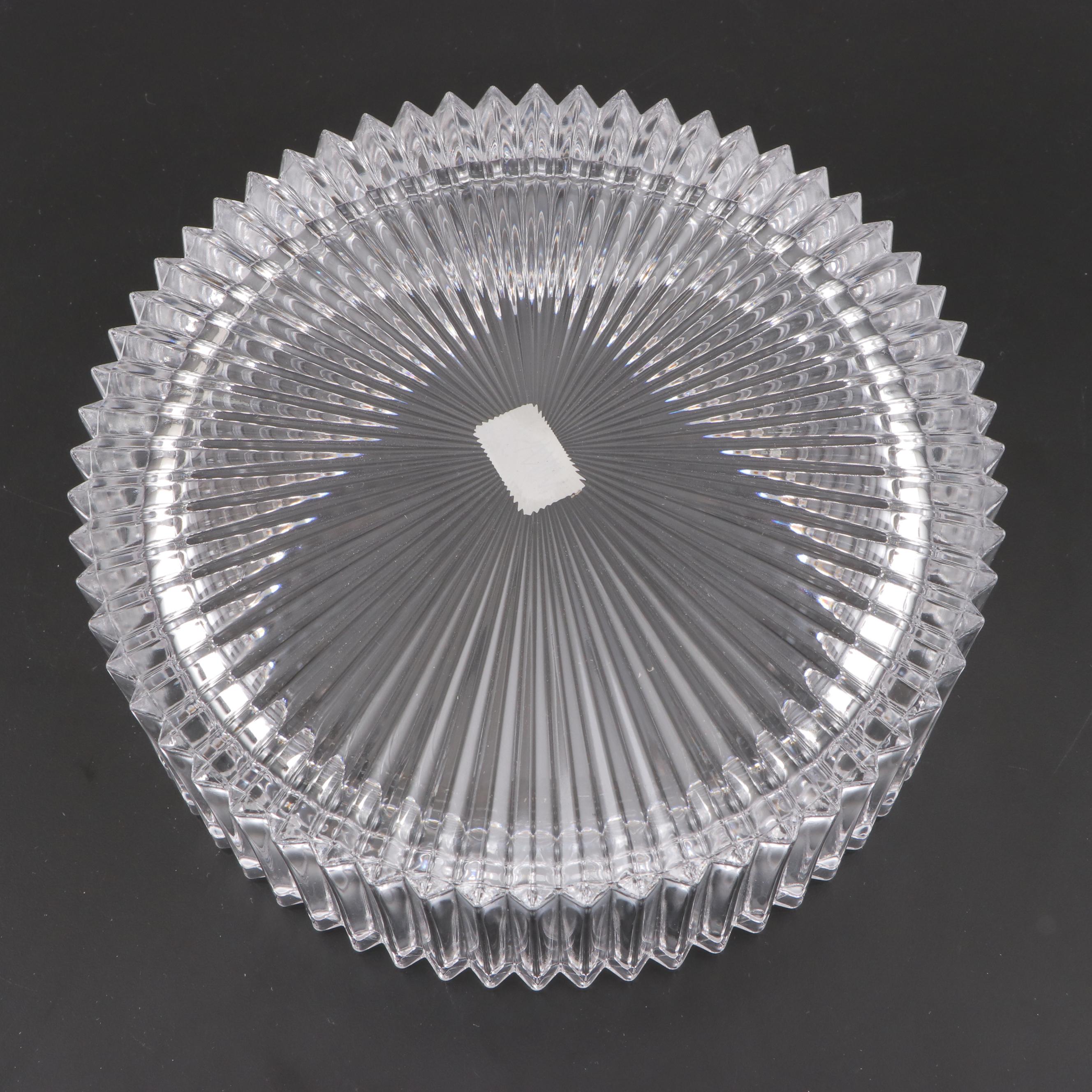 Mikasa "Diamond Fire" Crystal Hostess and Individual Bowls