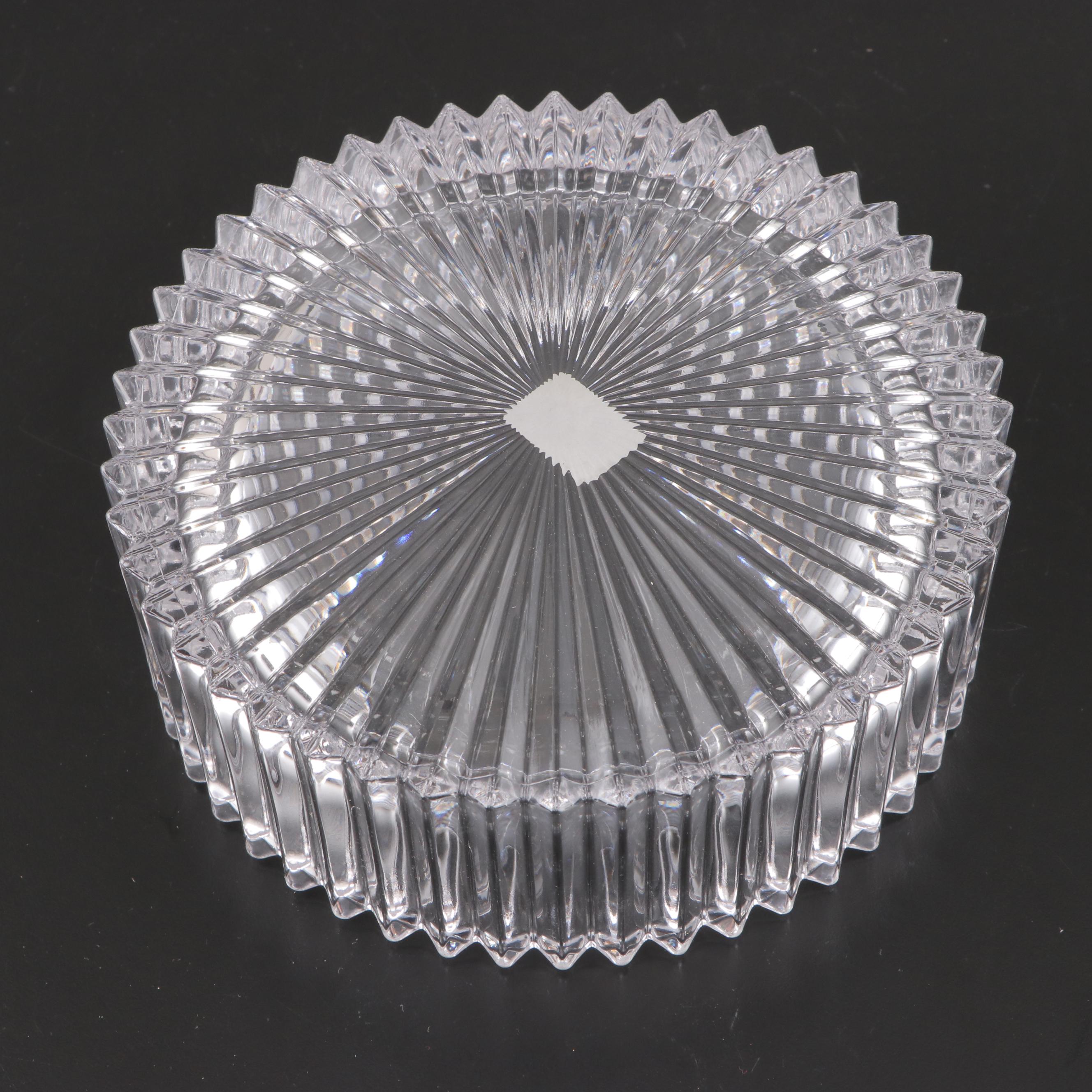 Mikasa "Diamond Fire" Crystal Hostess and Individual Bowls