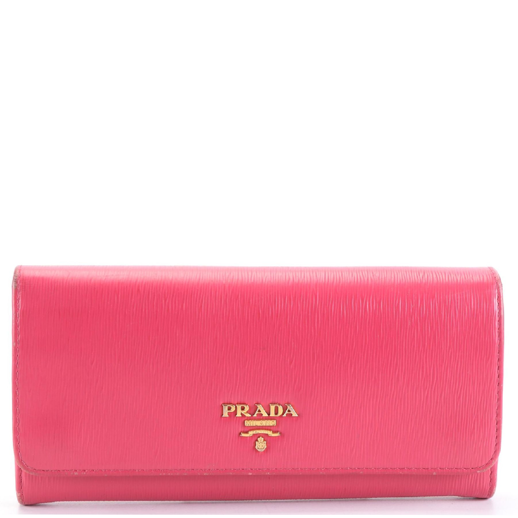 Prada Continental Wallet in Saffiano Leather