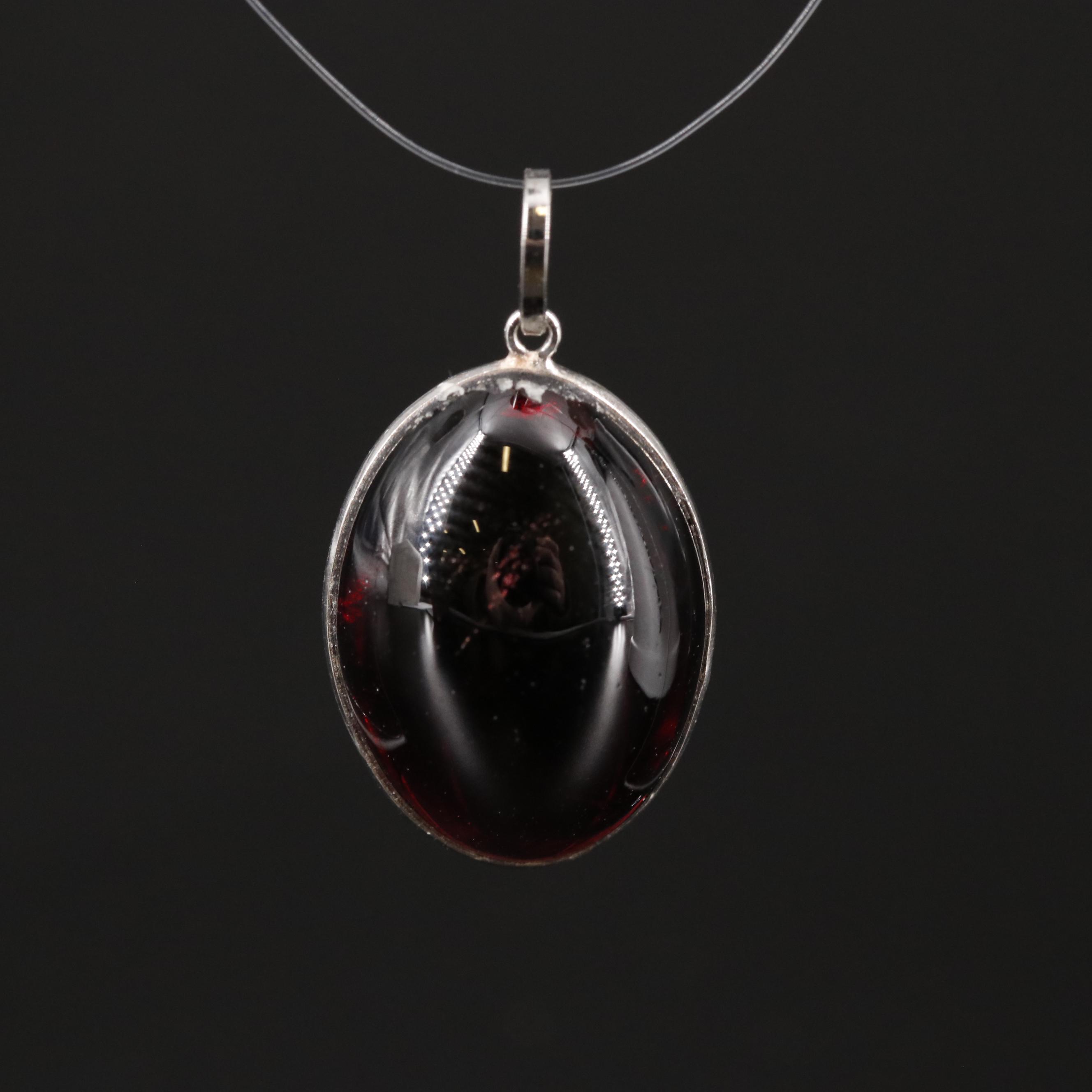 14K Garnet Pendant