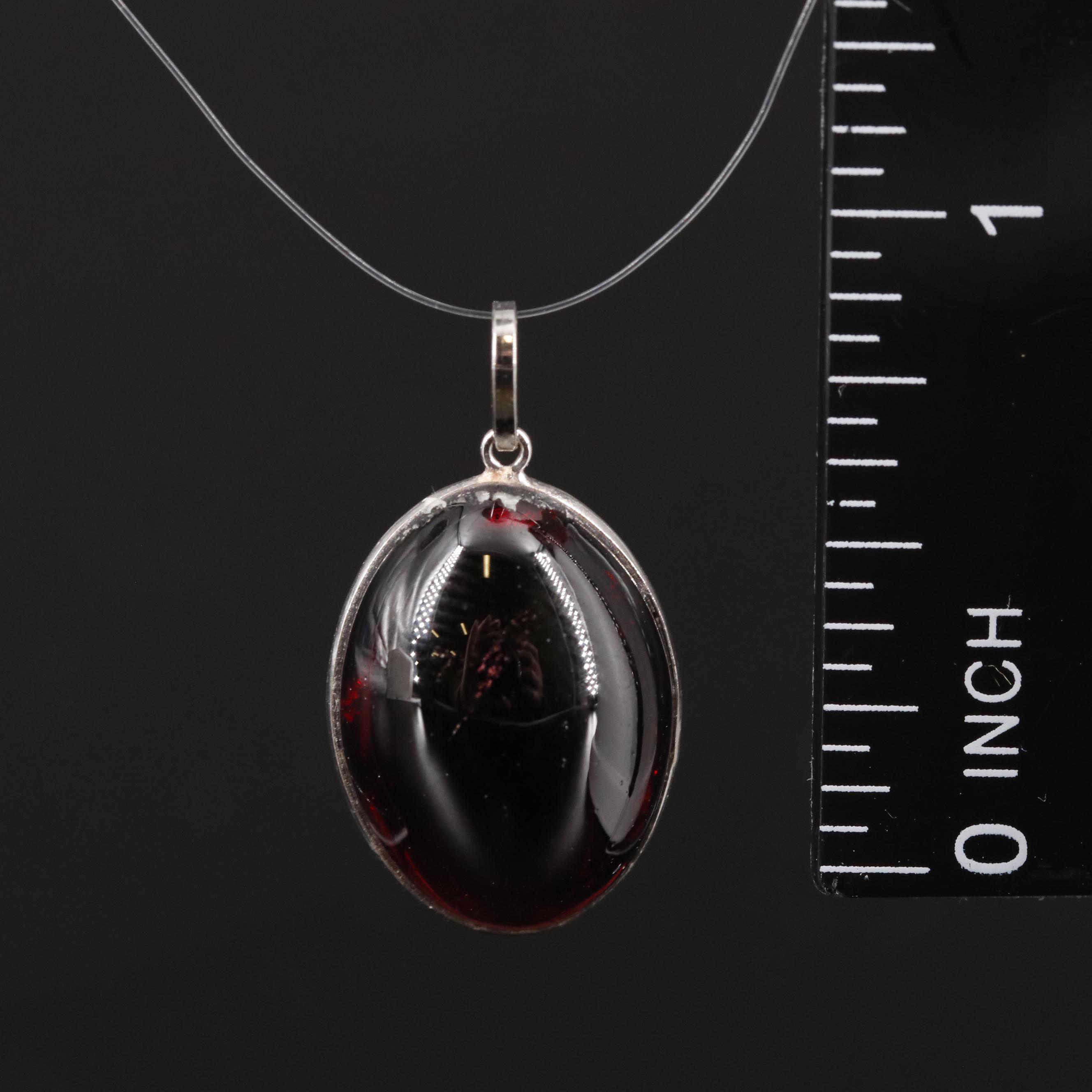 14K Garnet Pendant
