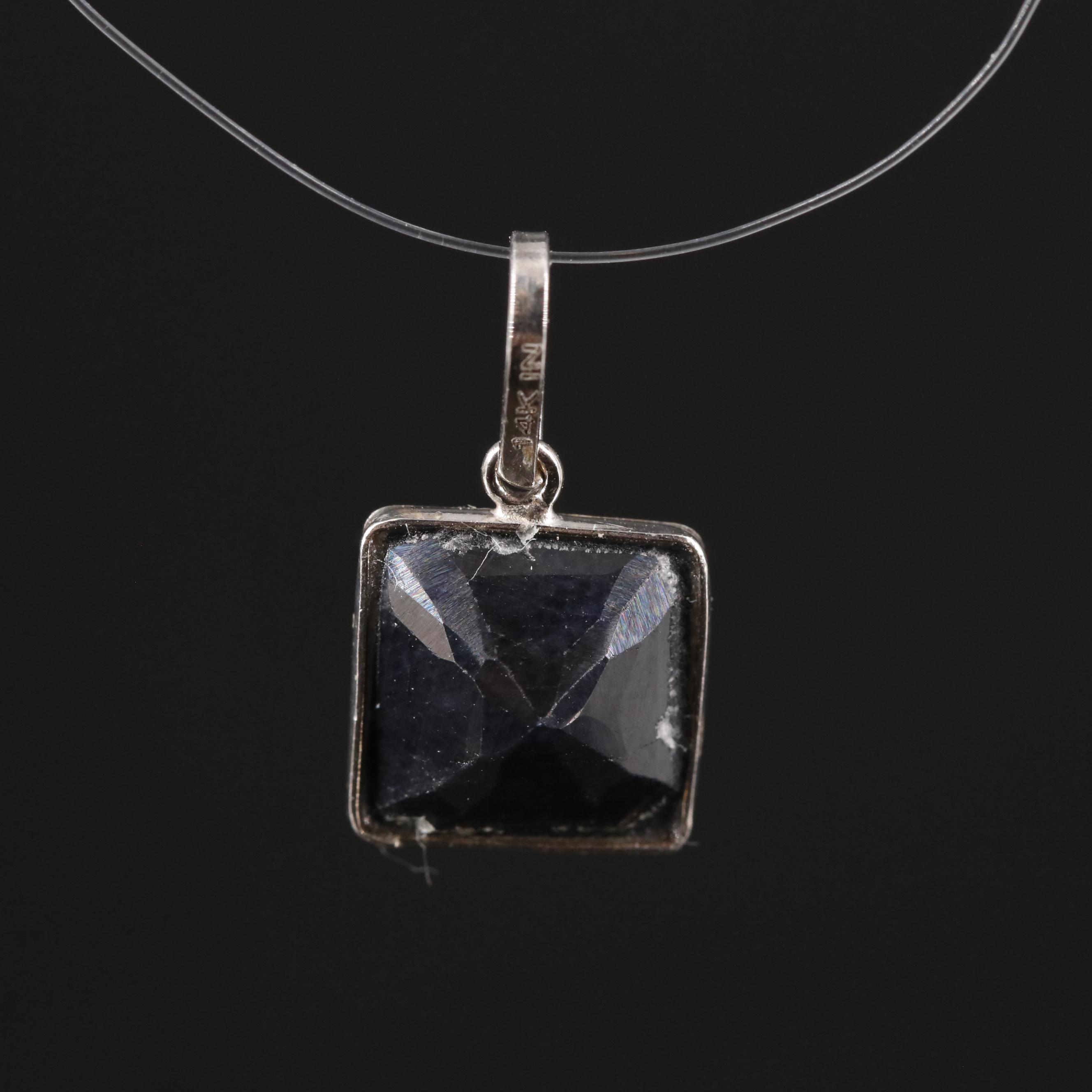 14K Filled Corundum Pendant