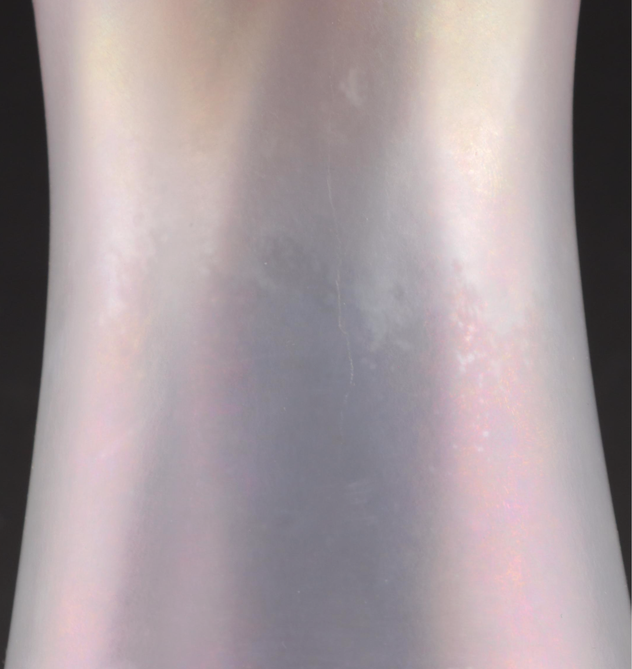 Steuben Verre-de-Soie Iridescent Threaded Glass Vase