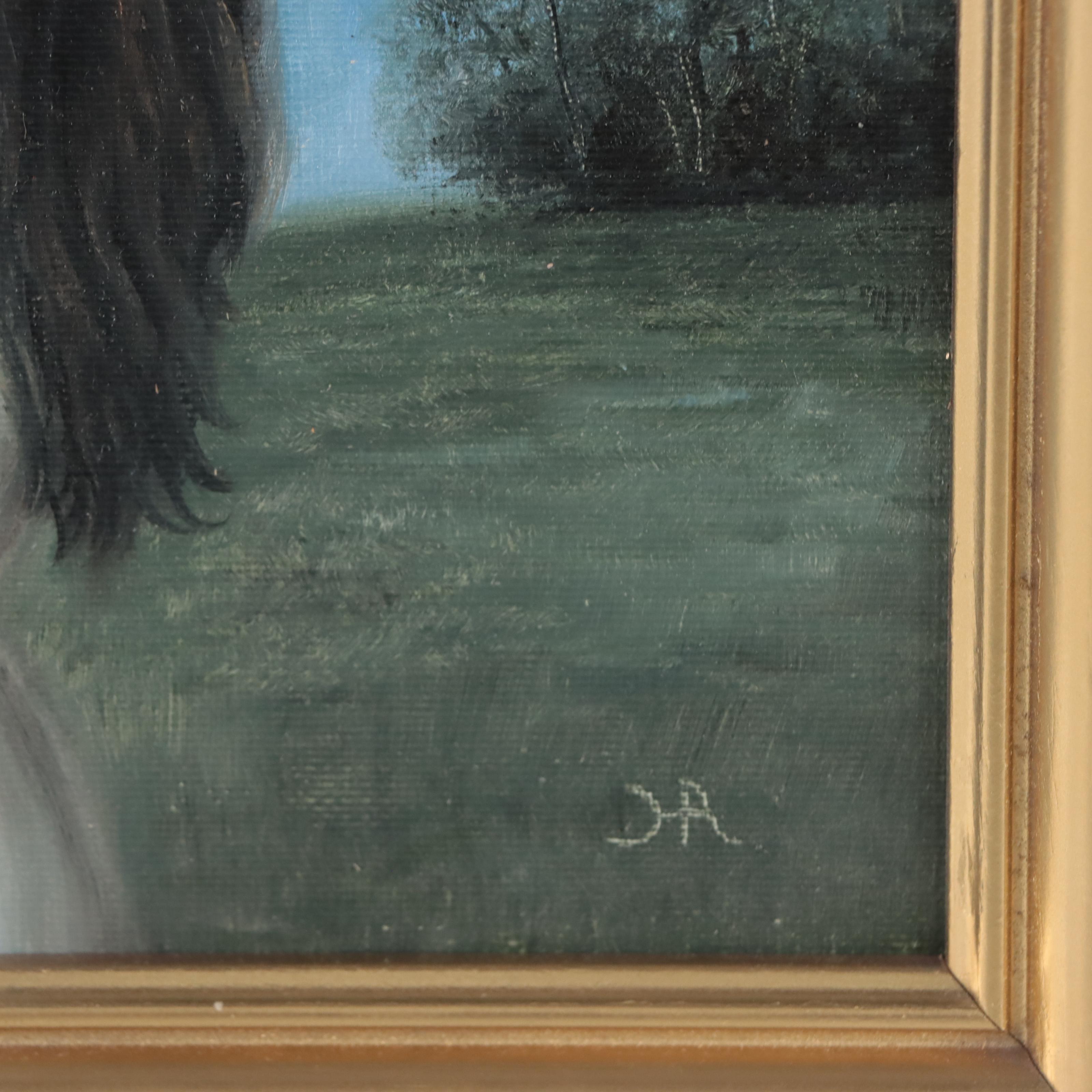 Houra H. Alghizzi Oil Painting "New Moon"