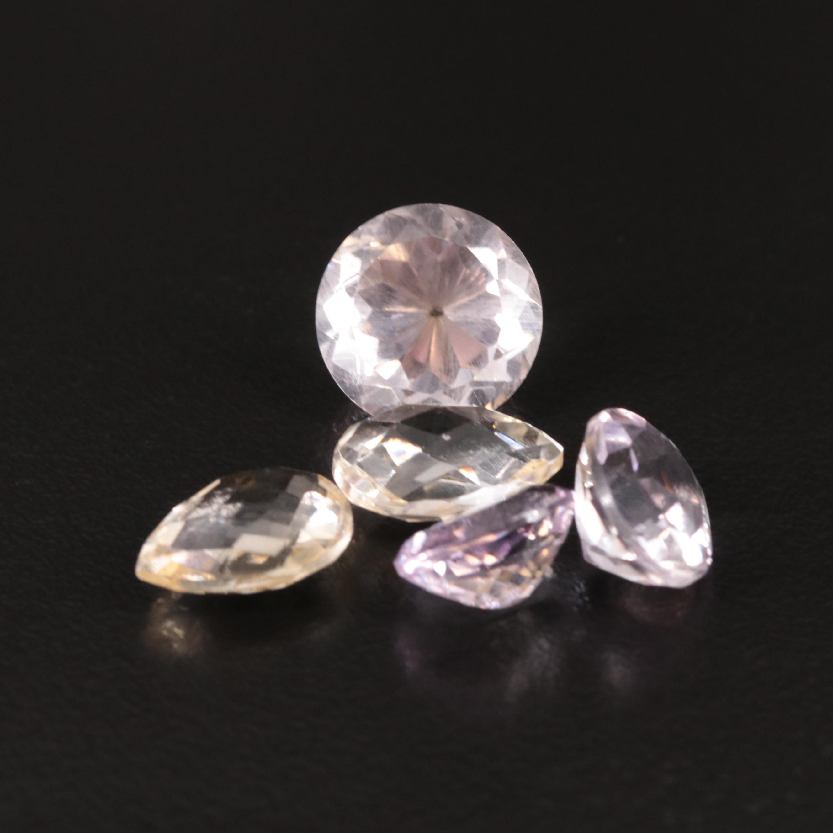 Loose Amethyst and Citrine Lot