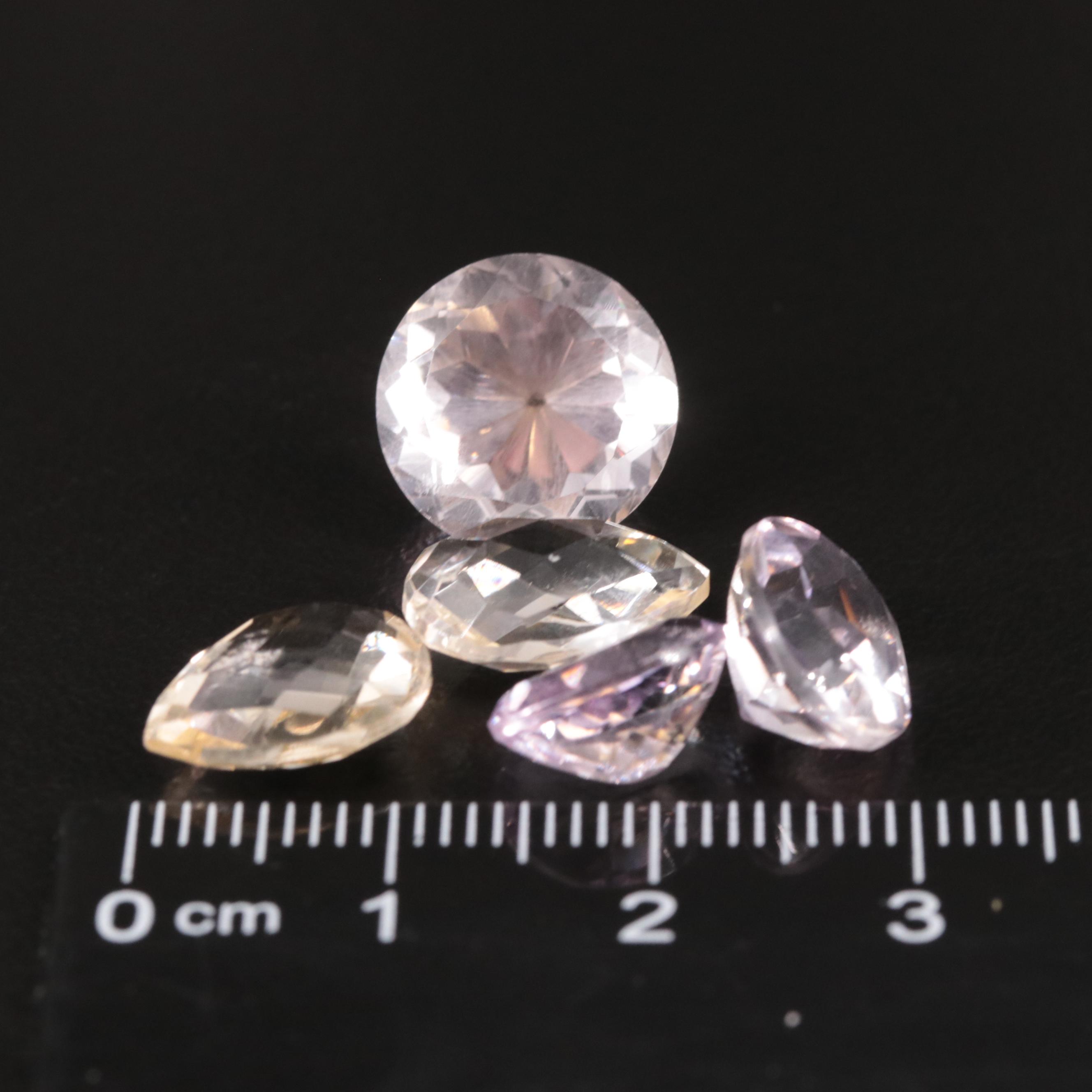 Loose Amethyst and Citrine Lot