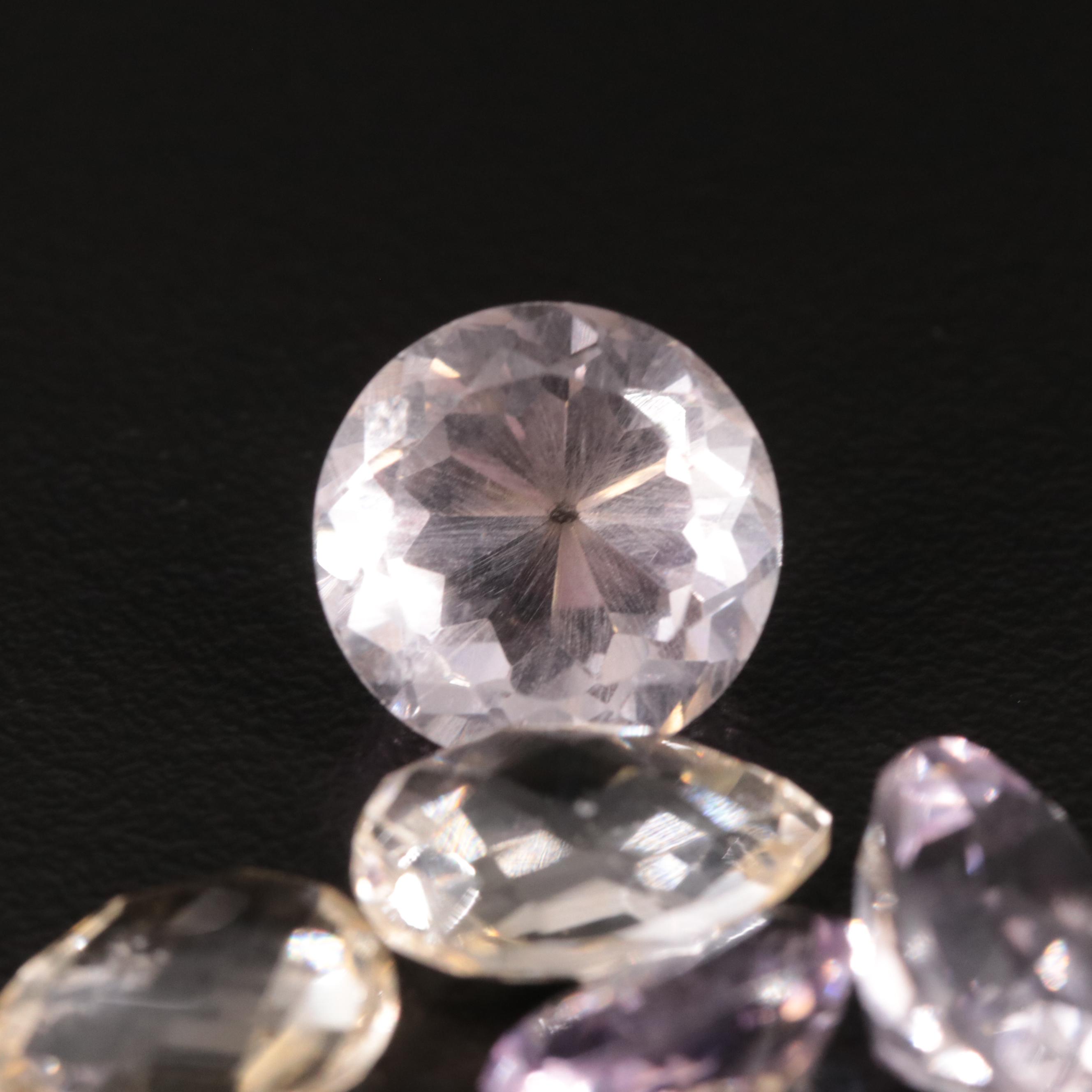 Loose Amethyst and Citrine Lot