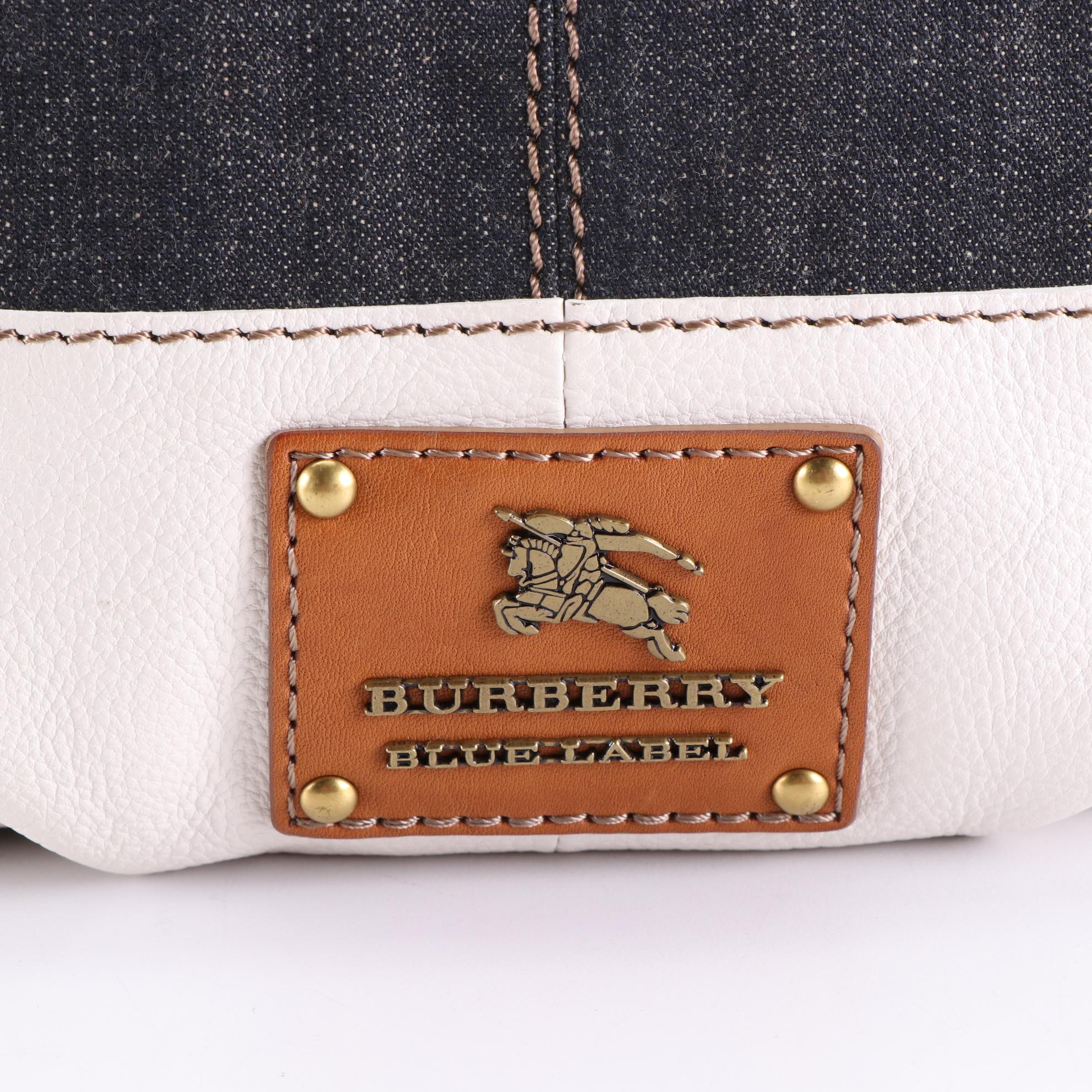 Burberry Blue Label Shoulder Bag in Denim and Leather