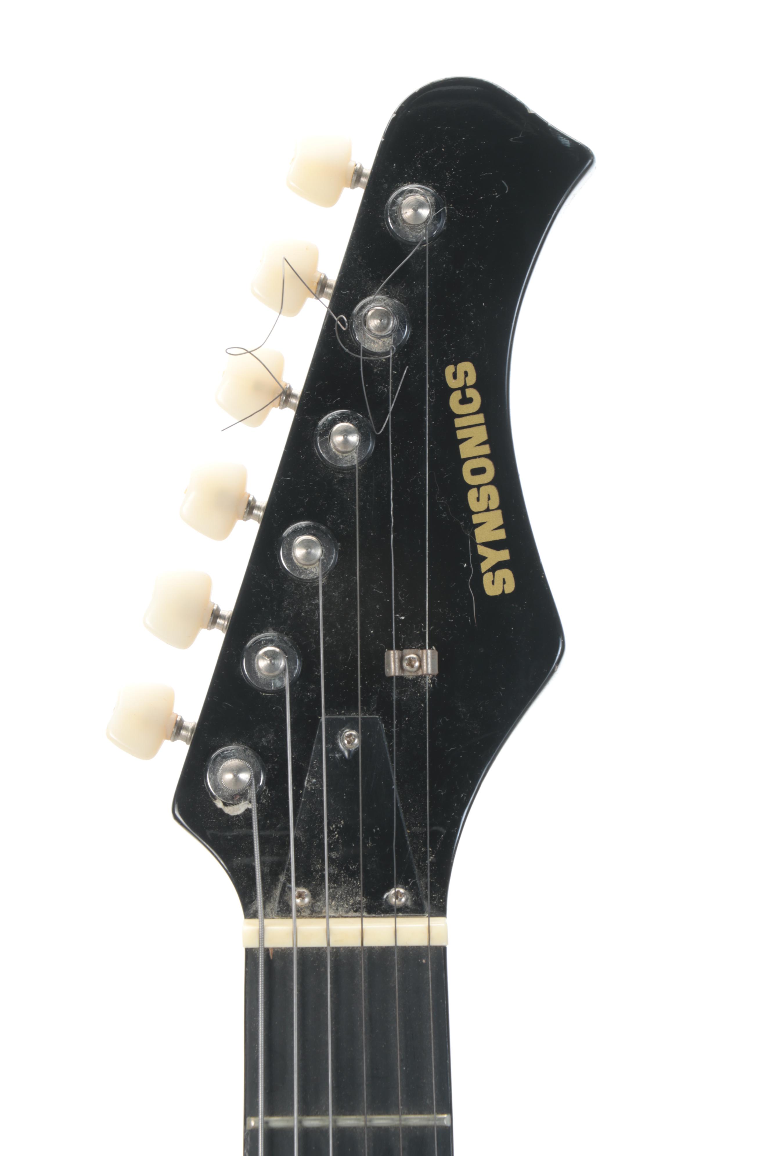 Synsonics "The Terminator" Electric Guitar with Audio-Technica Studio Headphones