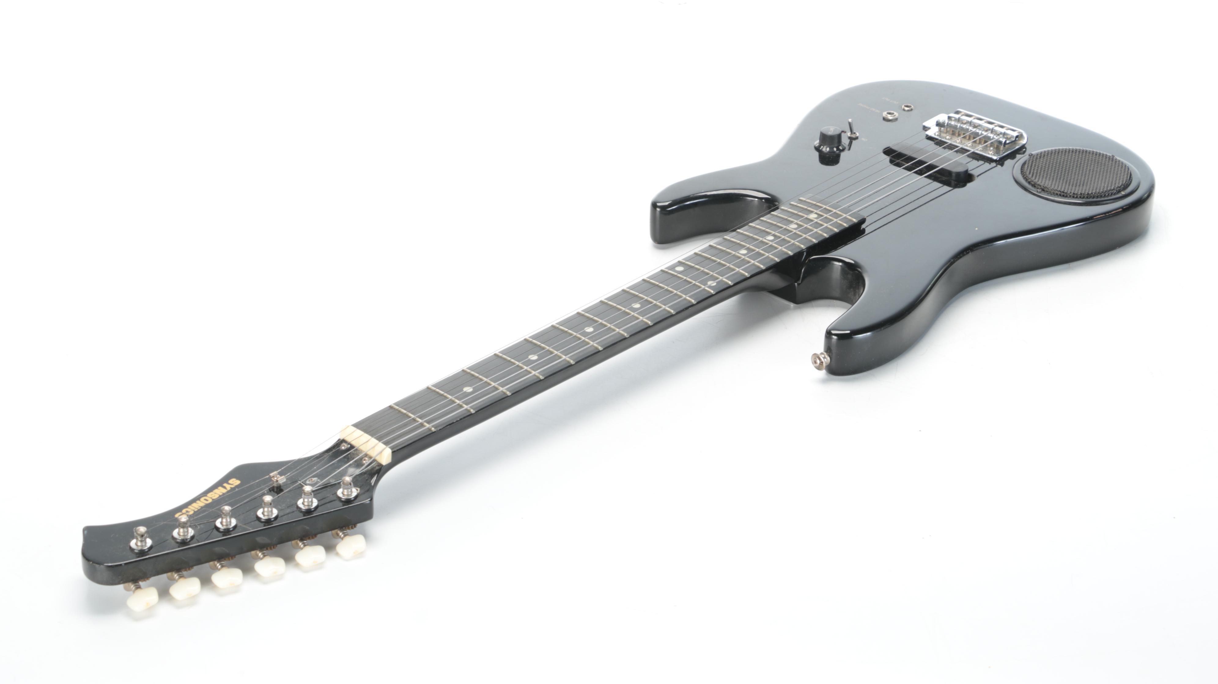 Synsonics "The Terminator" Electric Guitar with Audio-Technica Studio Headphones