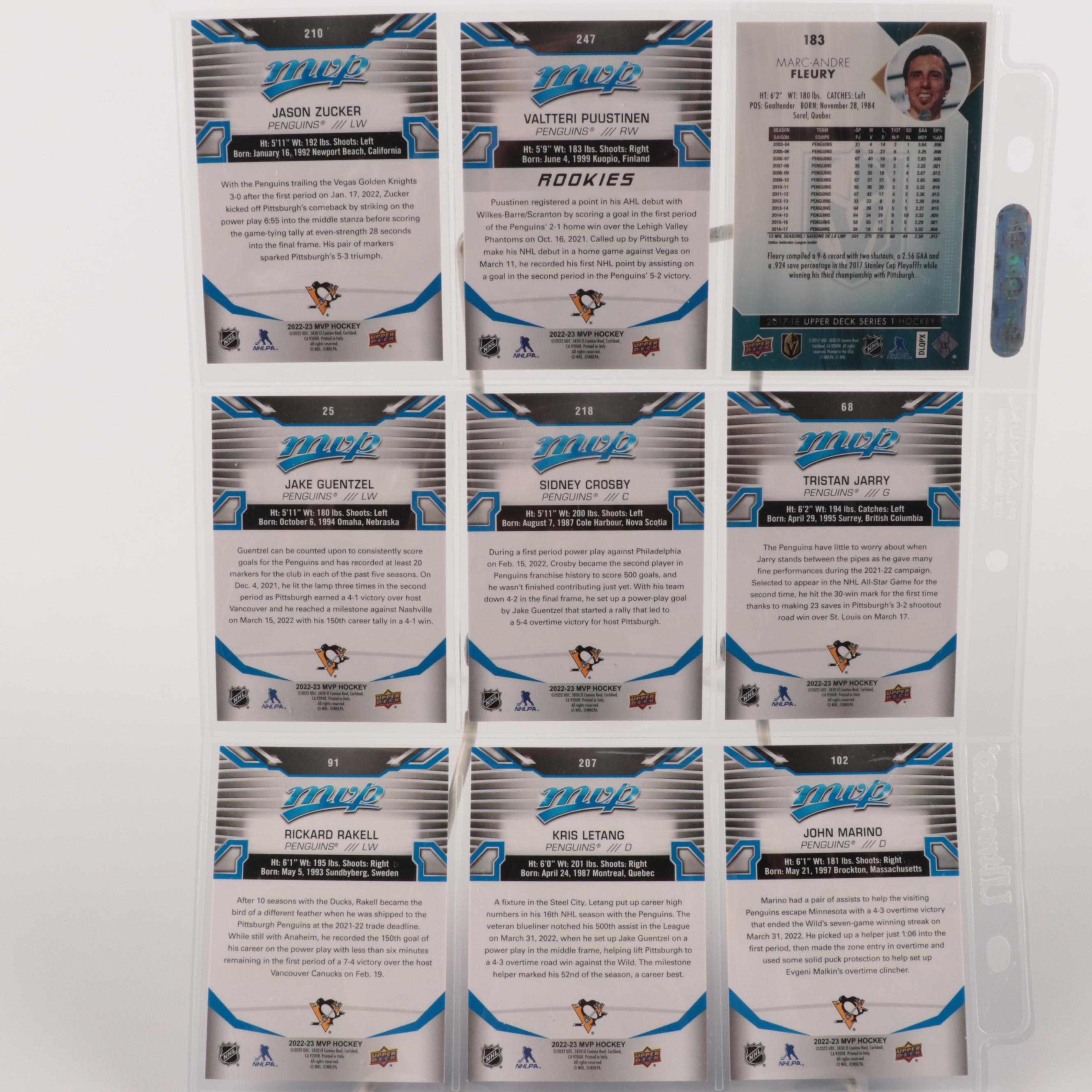 Upper Deck, More Hockey Cards with Lemieux, Crosby and Others, 1990s–2020s