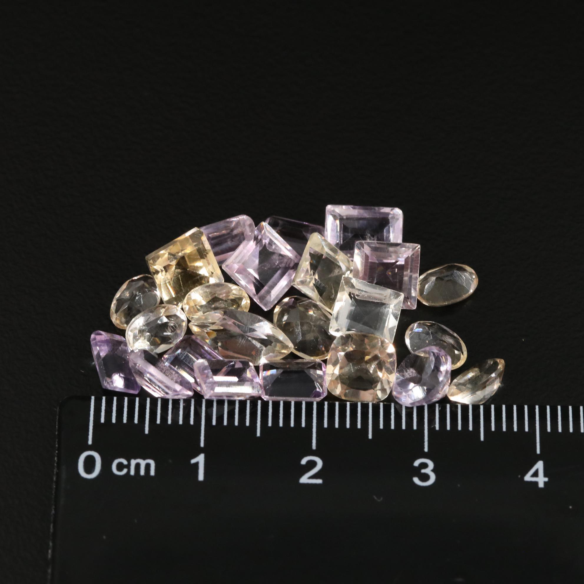 Loose 15.87 CTW Amethyst and Citrine Lot