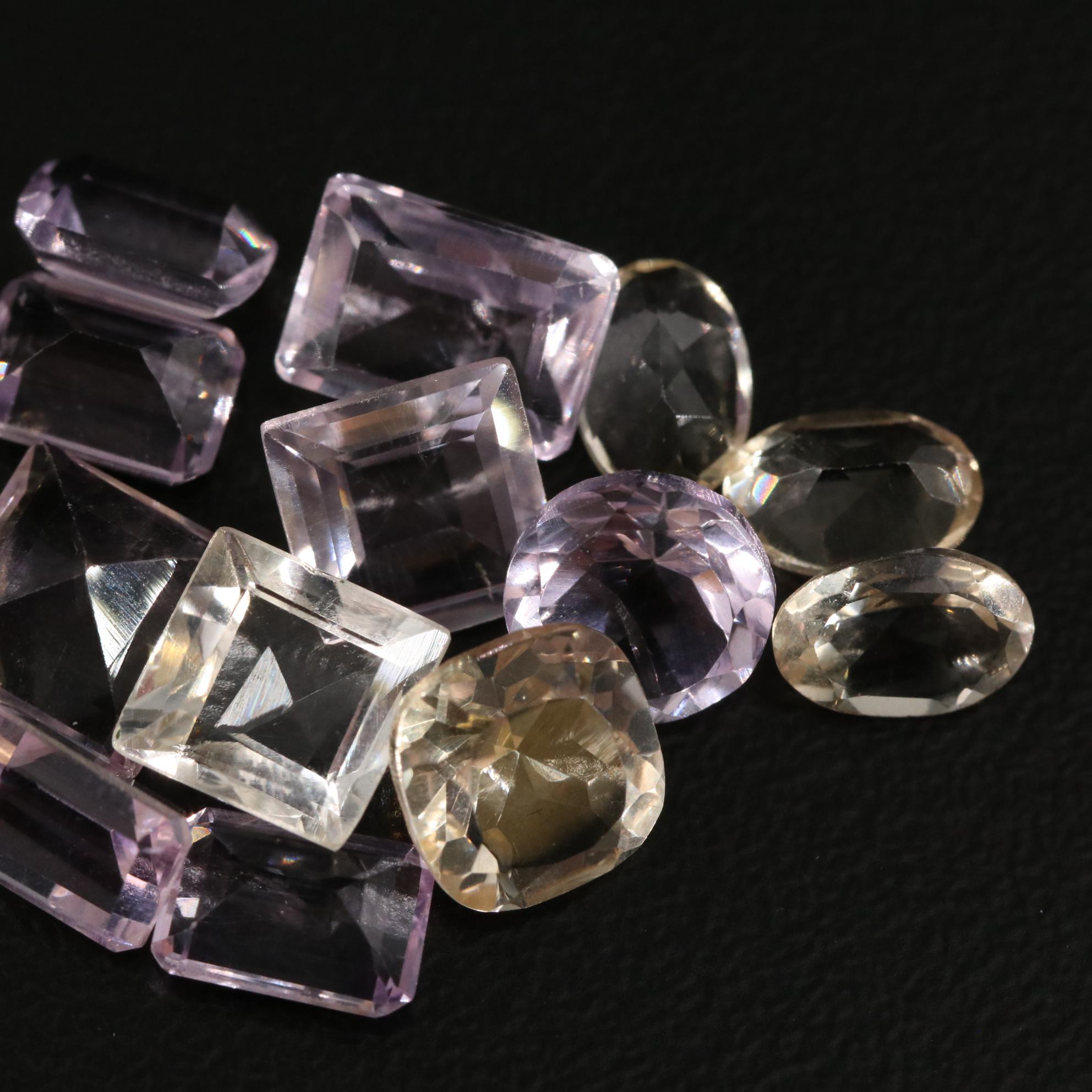 Loose 15.87 CTW Amethyst and Citrine Lot