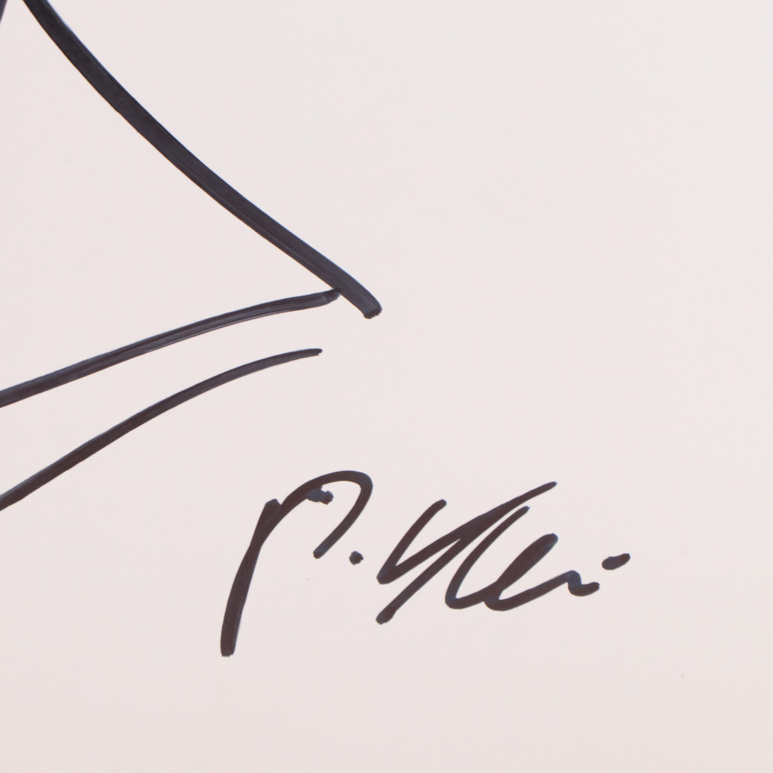 Peter Keil Abstract Ink Portrait Drawing