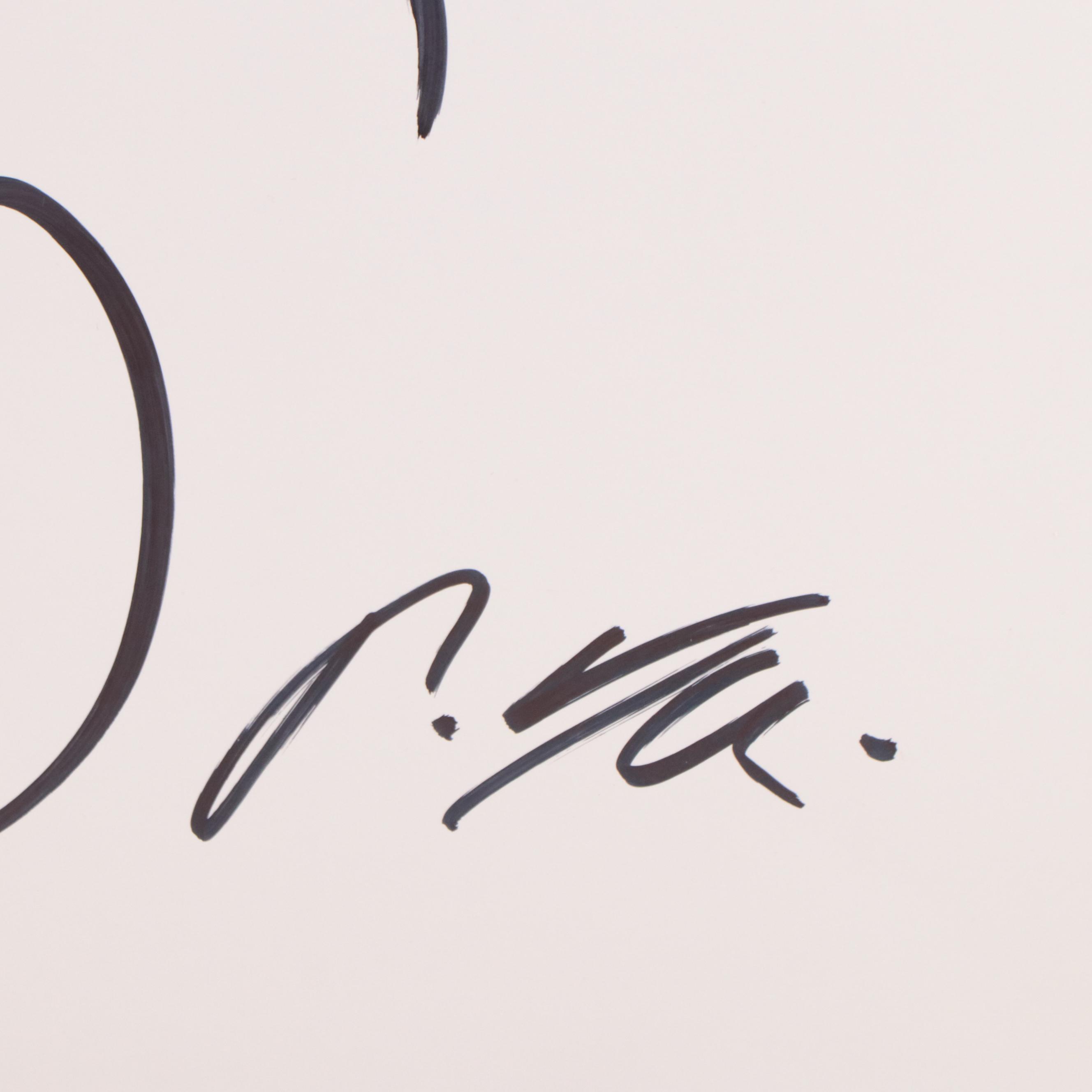 Peter Keil Abstract Ink Portrait Drawing