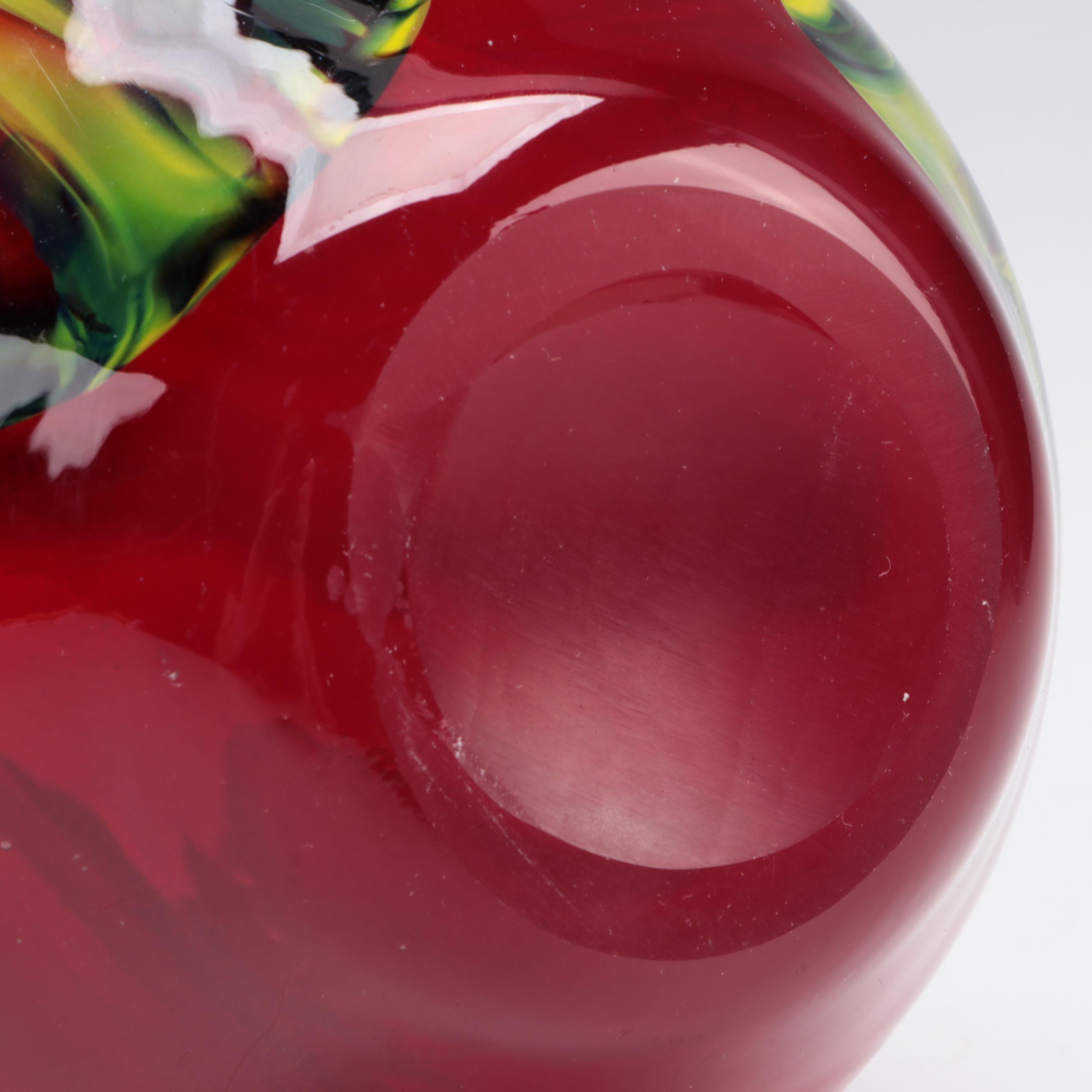 Two Hand Blown Art Glass Vases