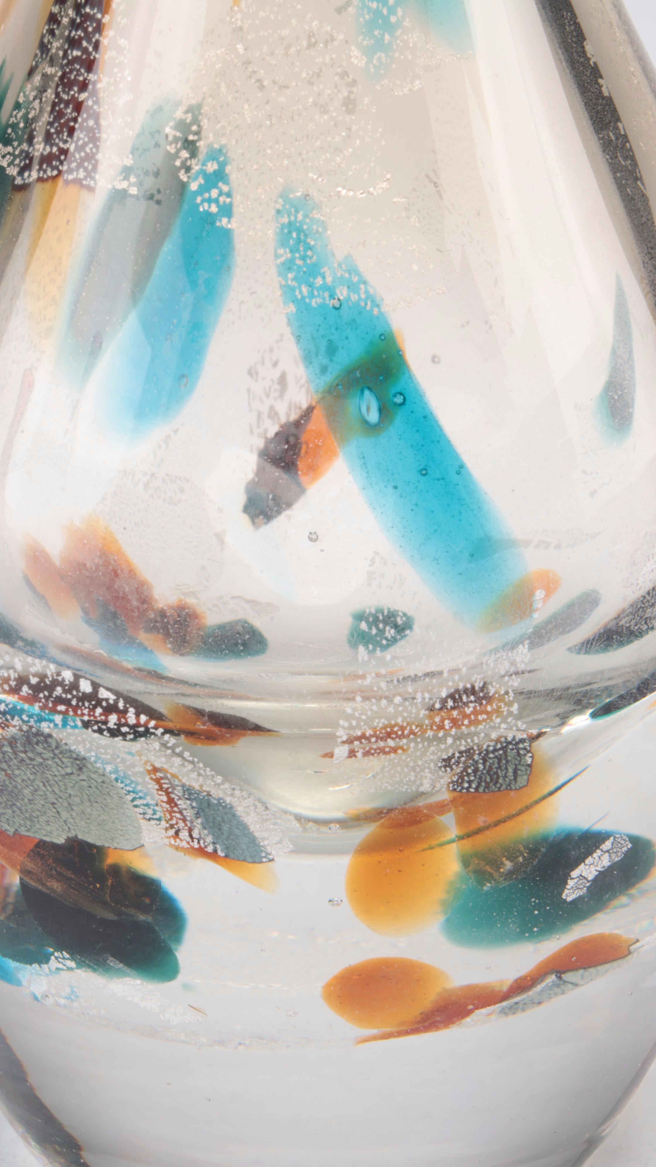 Two Hand Blown Art Glass Vases