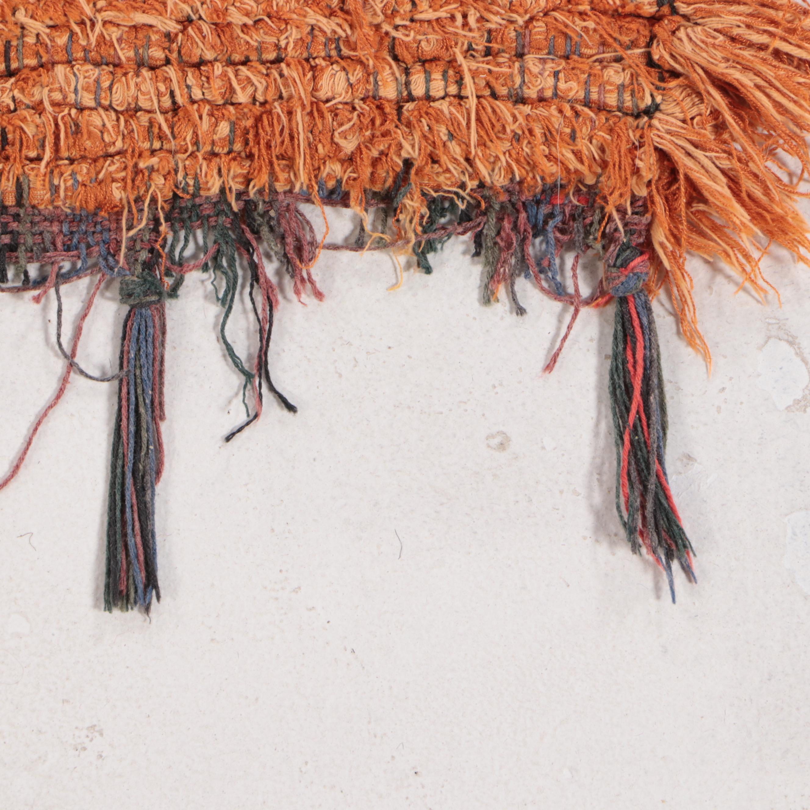 3' x 5'6 Hand-Knotted Berber Rehamna Striped Shag Accent Rug