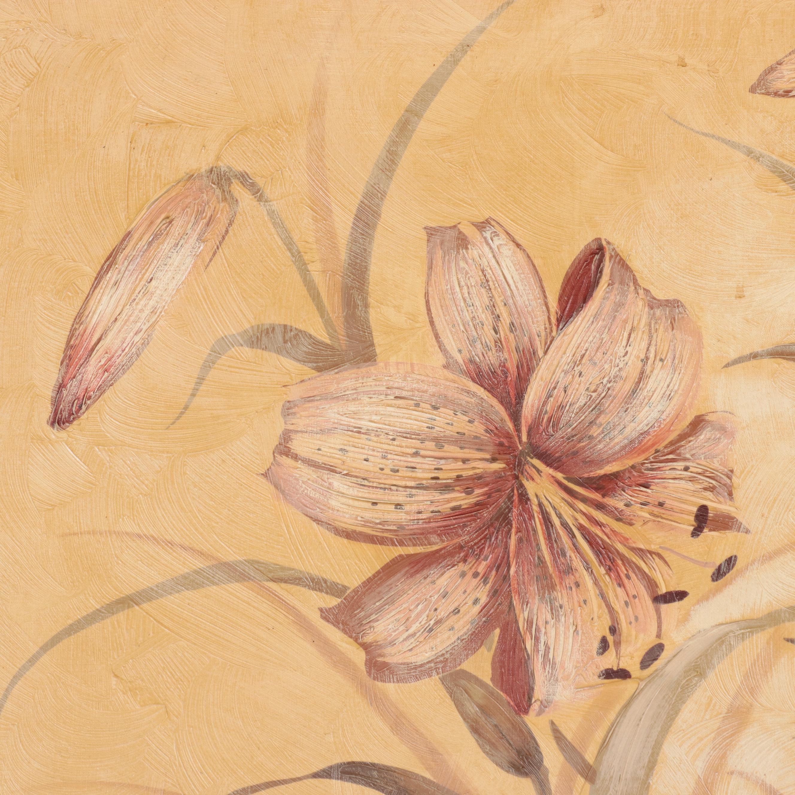 Miller Large-Scale Acrylic Floral Painting