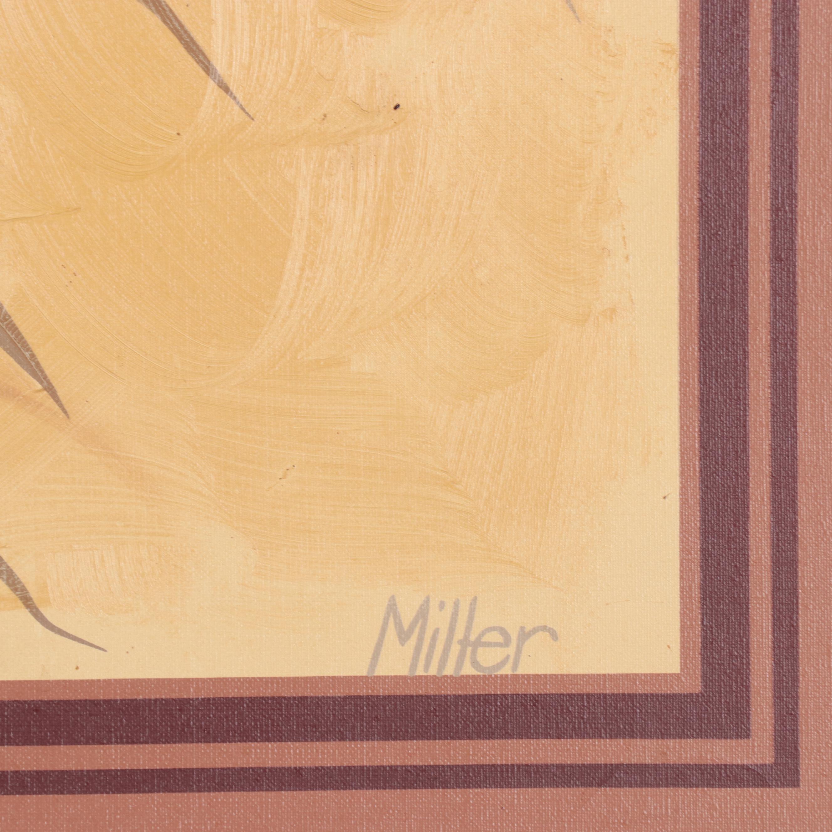 Miller Large-Scale Acrylic Floral Painting