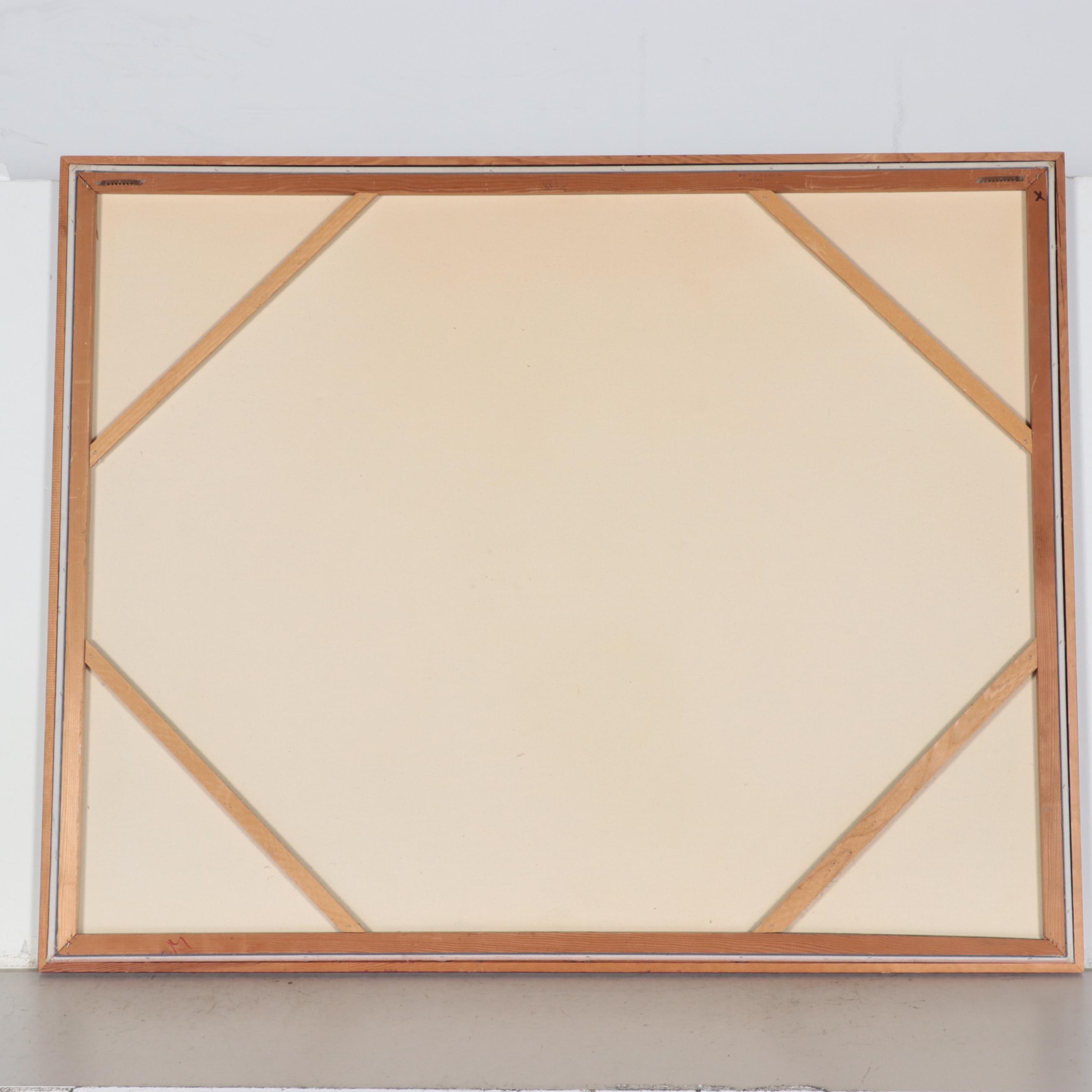 Miller Large-Scale Acrylic Floral Painting