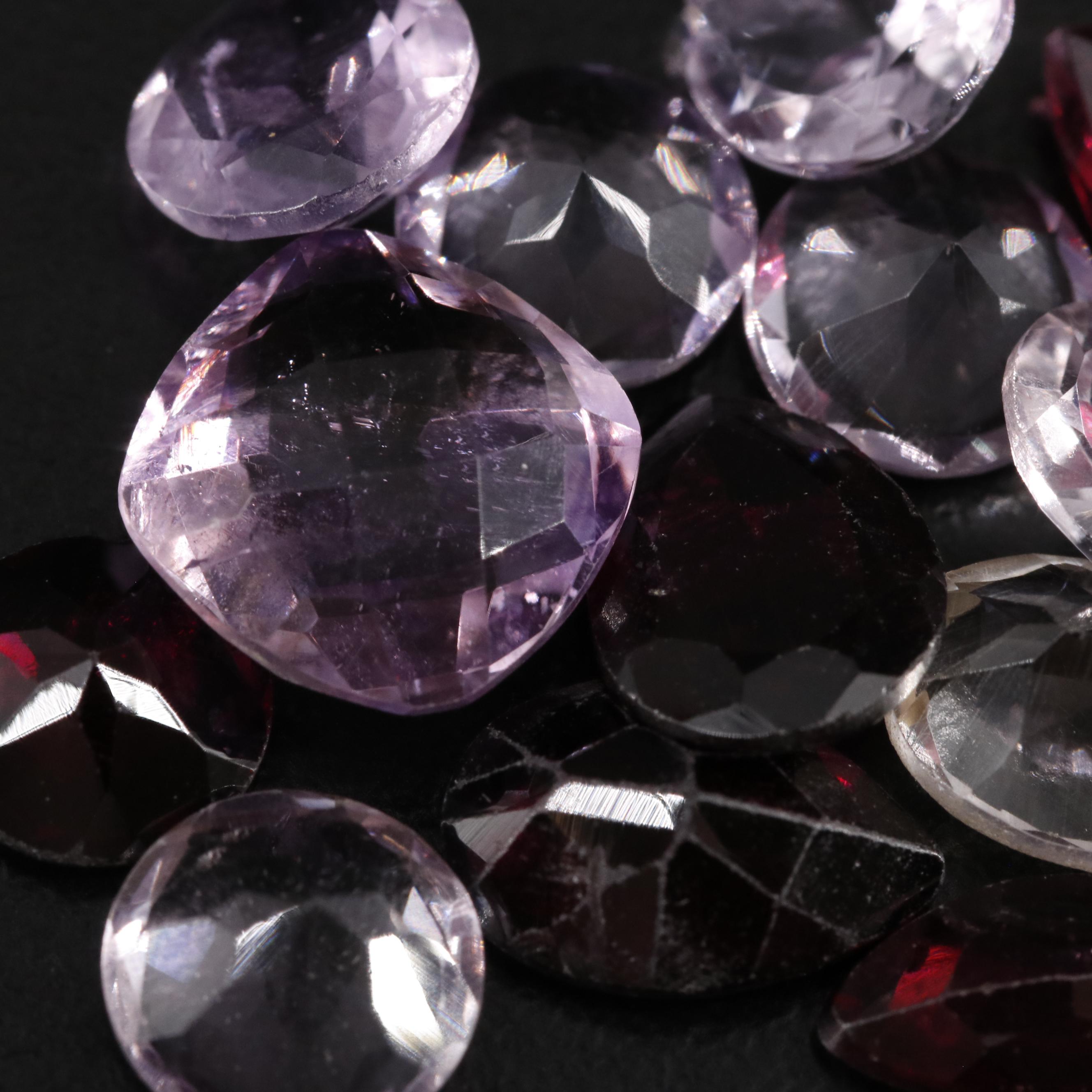 Loose 20.20 CTW Amethyst, Garnet and Citrine Lot