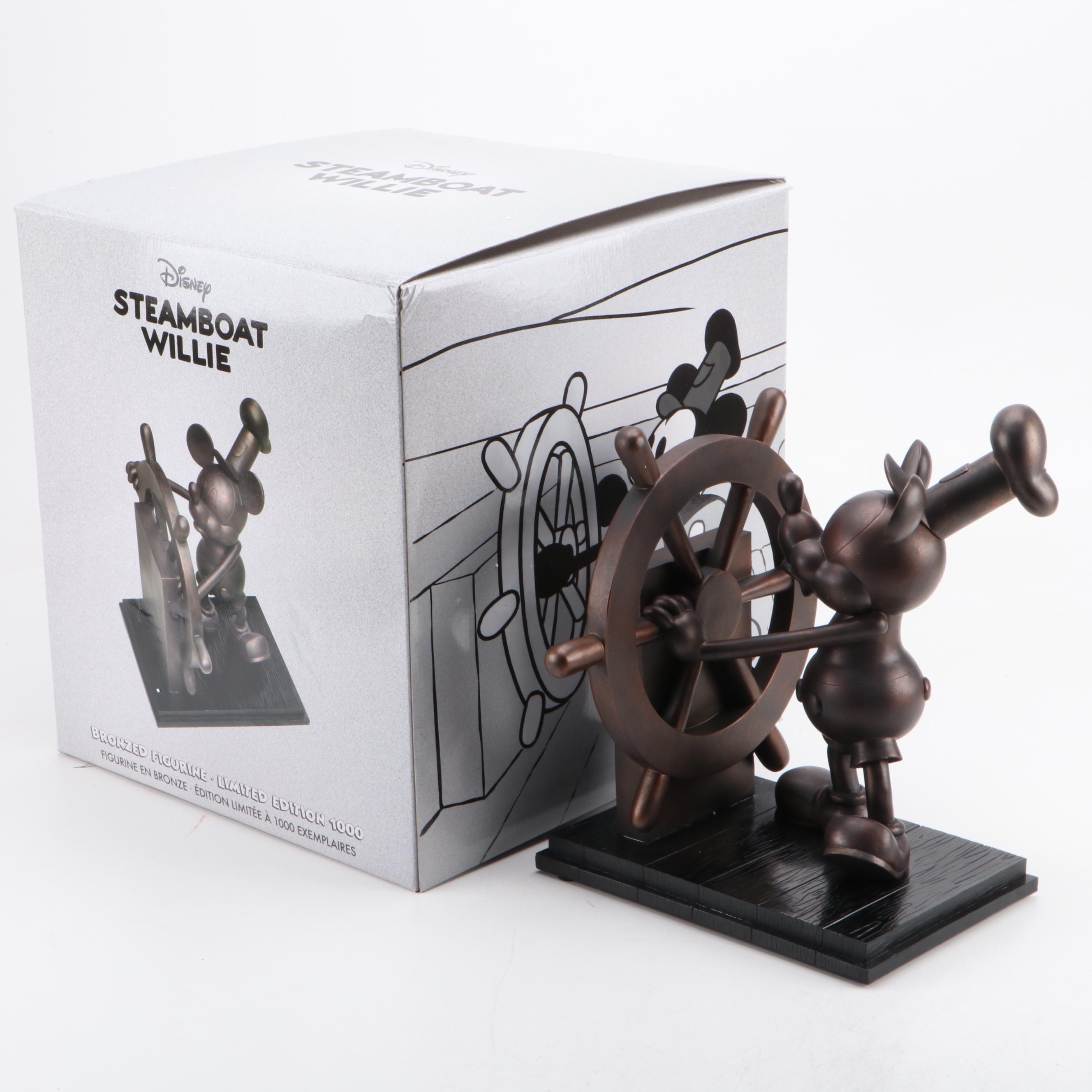 Disney "Steamboat Willie" Bronzed Resin Limited Edition Sculpture