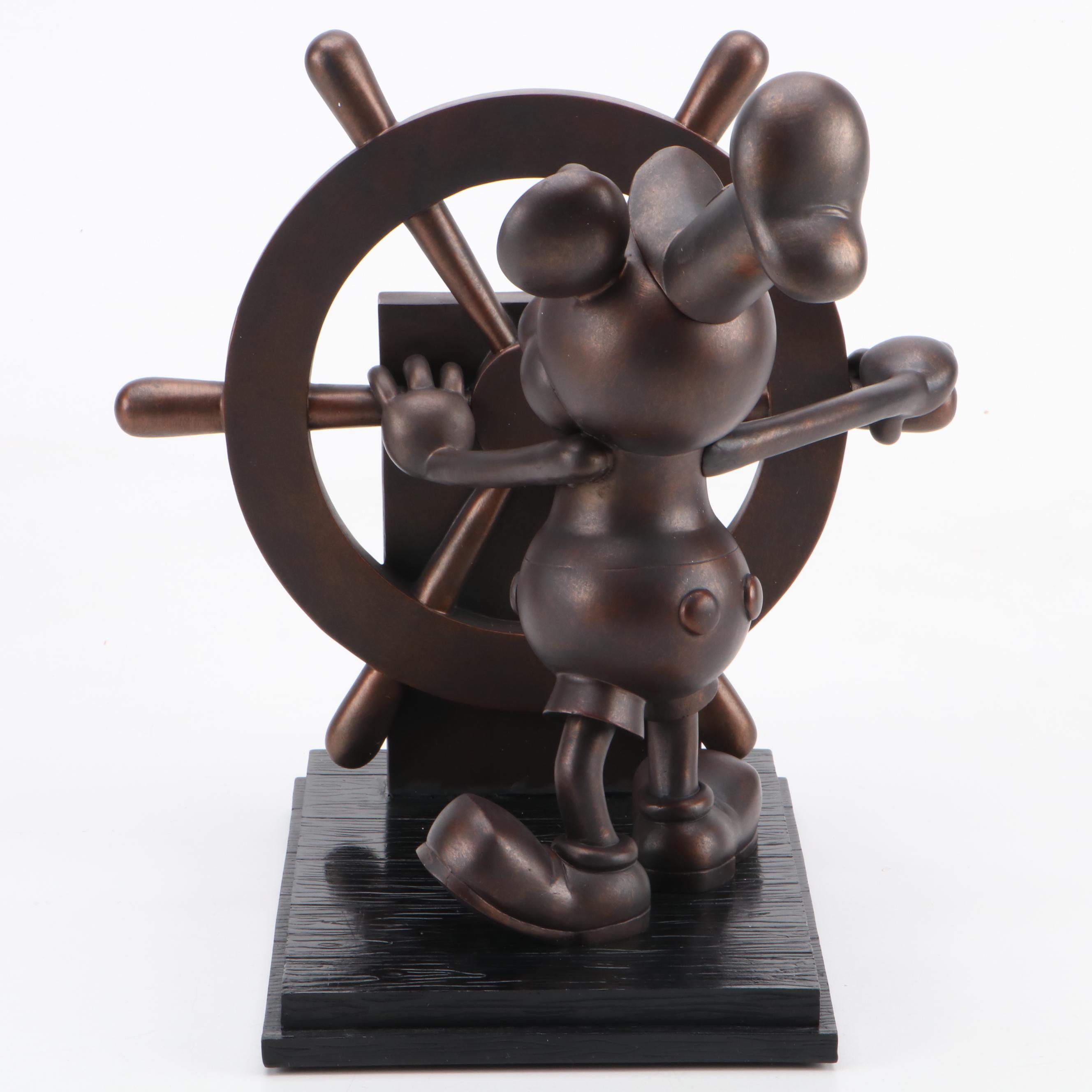 Disney "Steamboat Willie" Bronzed Resin Limited Edition Sculpture