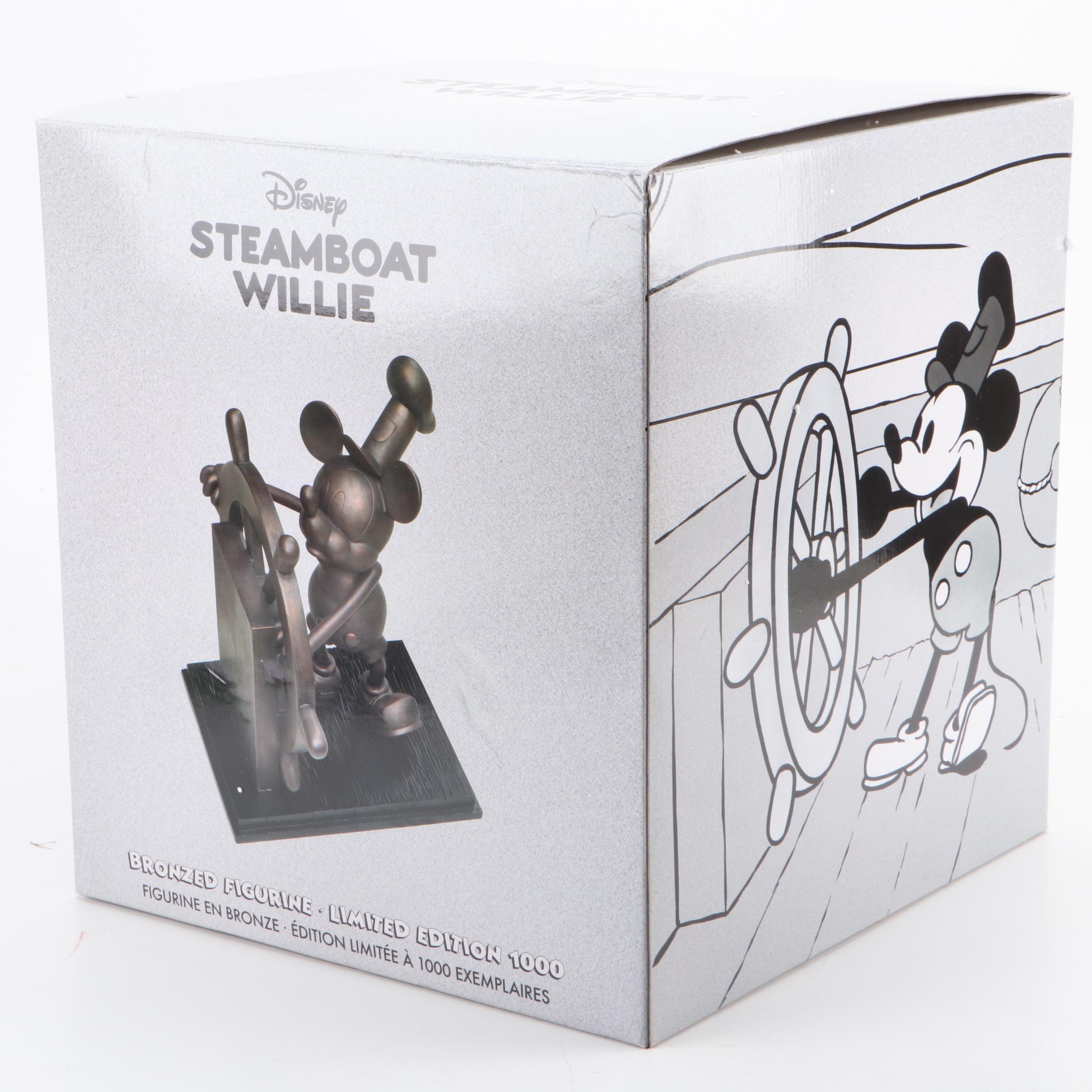 Disney "Steamboat Willie" Bronzed Resin Limited Edition Sculpture