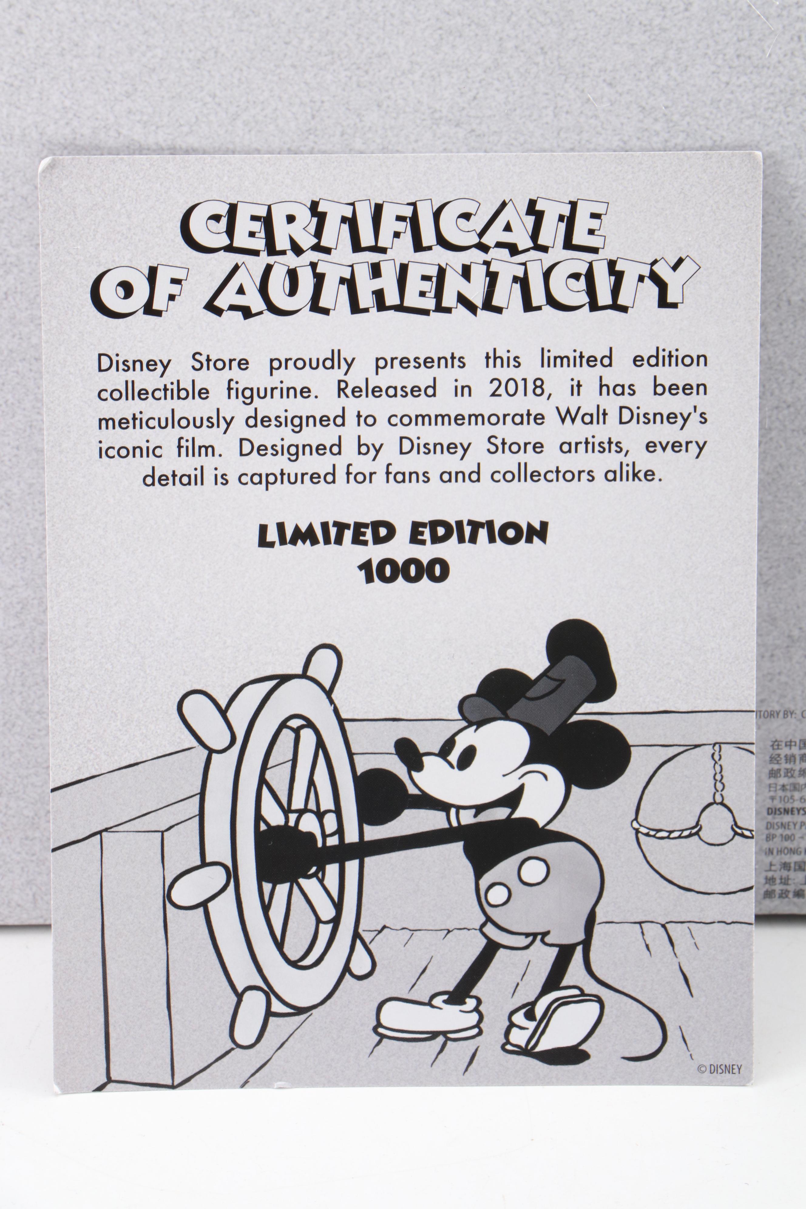 Disney "Steamboat Willie" Bronzed Resin Limited Edition Sculpture