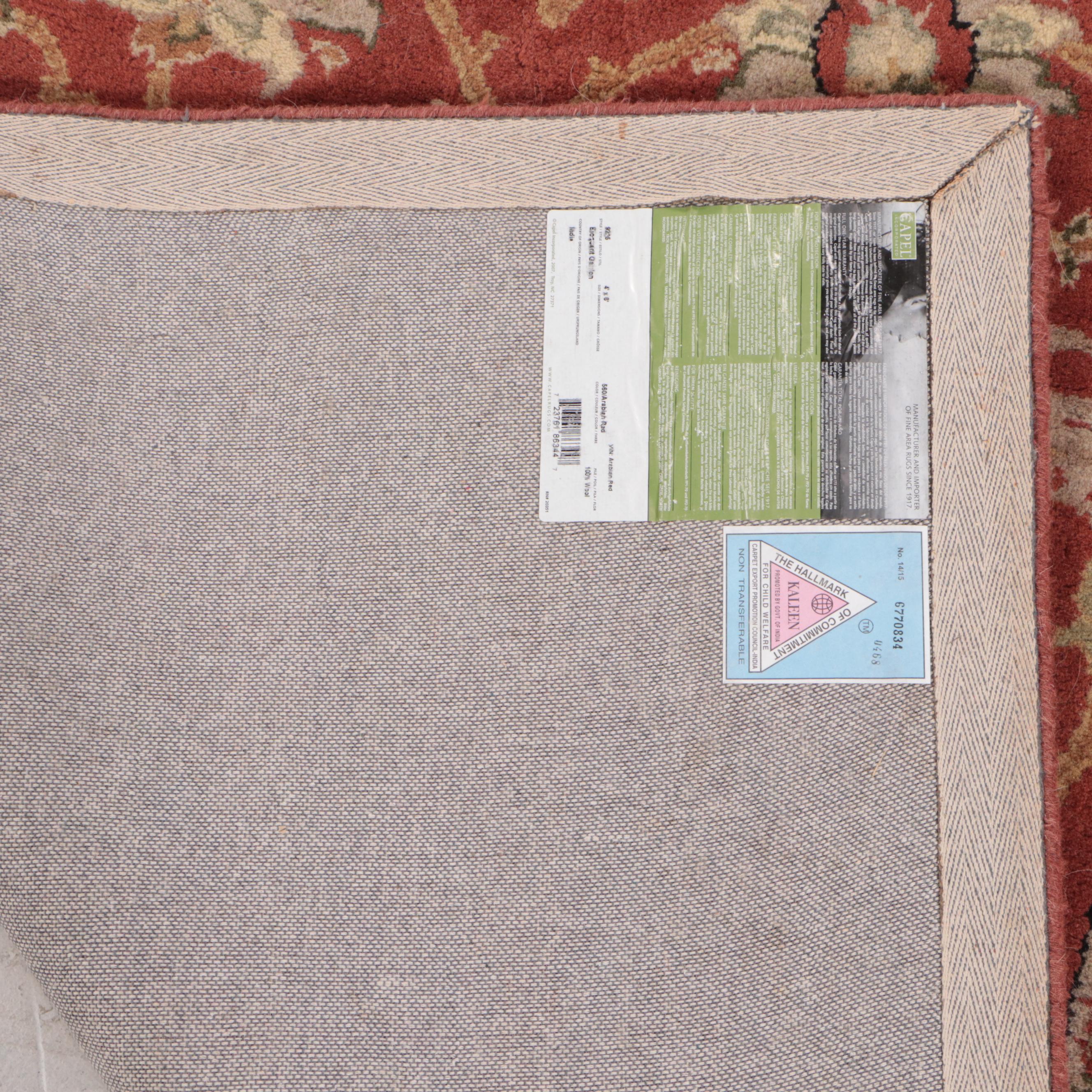 4' x 6' Hand-Tufted Capel Indian Agra Area Rug