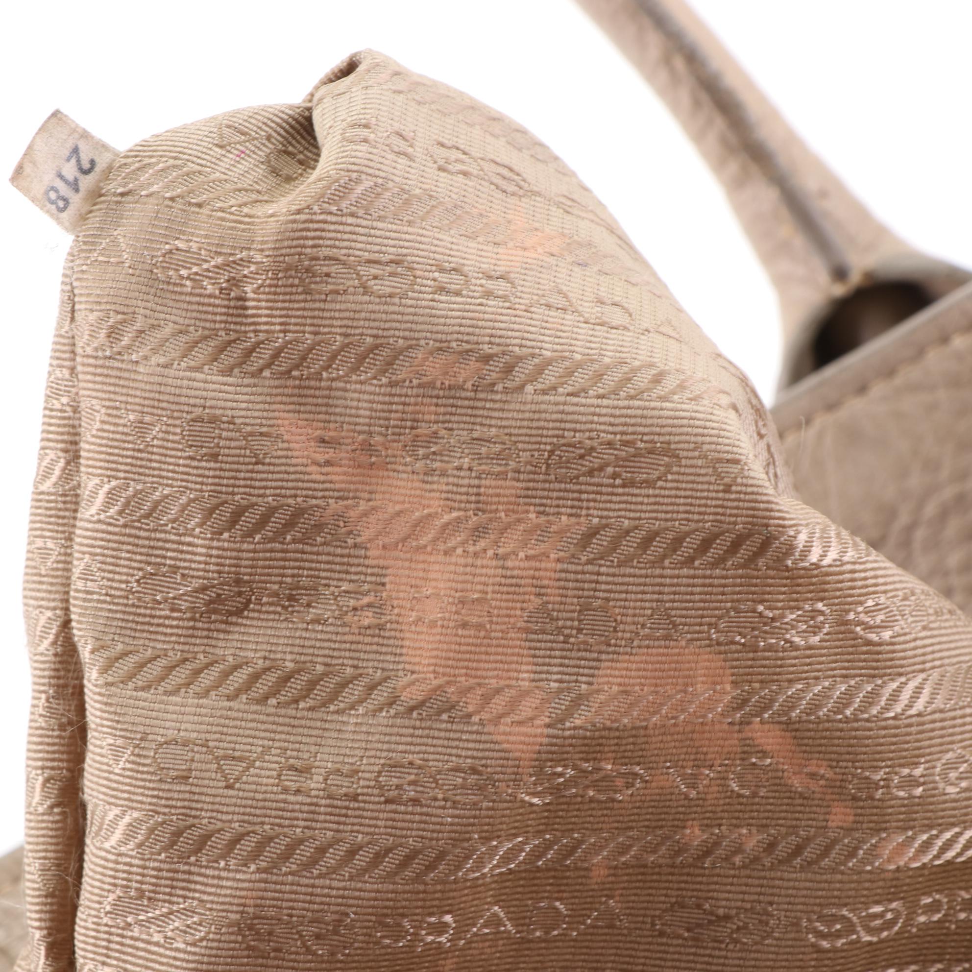 Prada Two-Way Tote Bag in Vitello Daino Leather